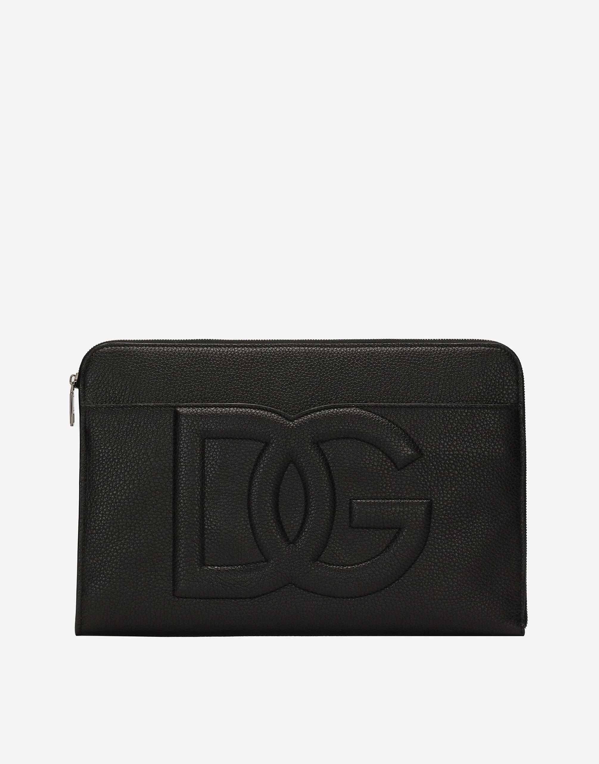 Dolce & Gabbana Large Logo-Embossed Clutch Bag