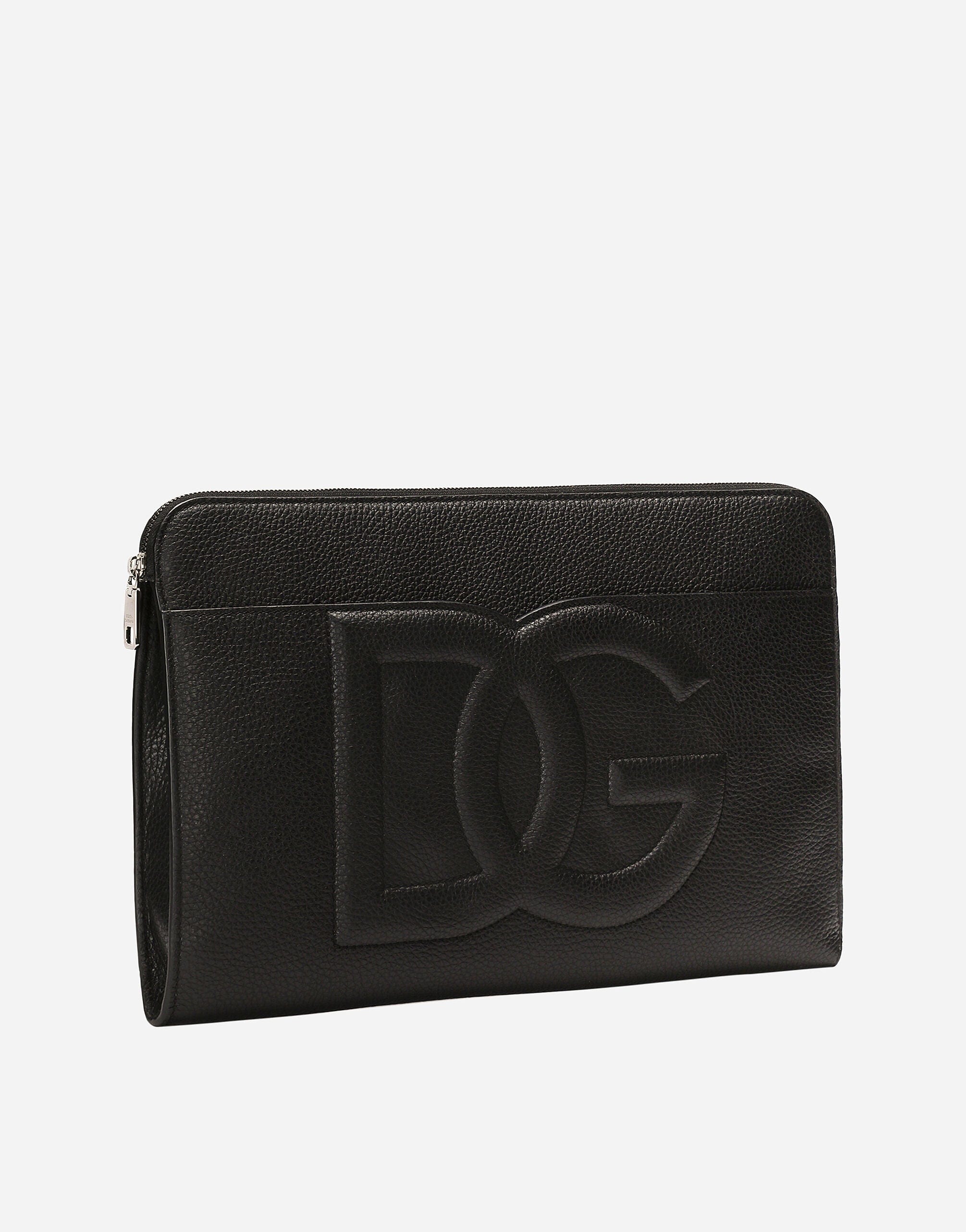 Dolce & Gabbana Large Logo-Embossed Clutch Bag