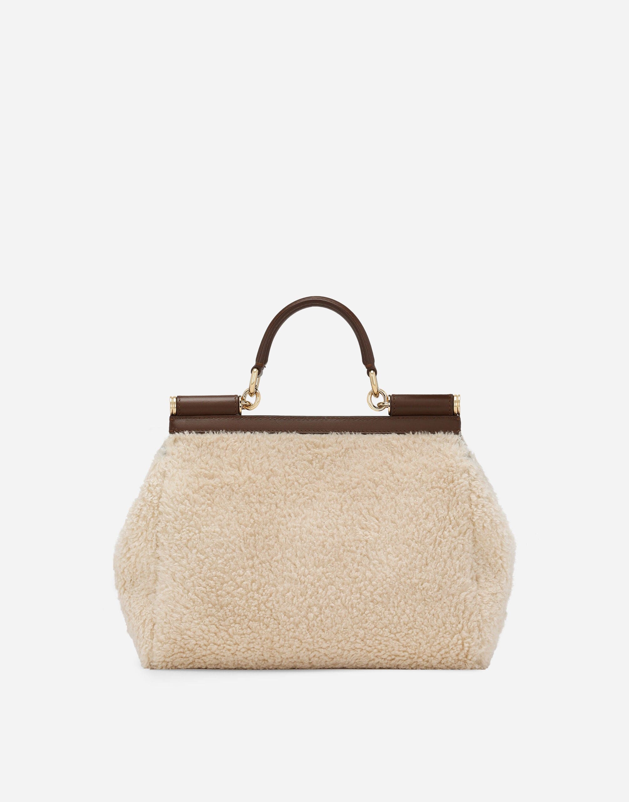 Dolce & Gabbana Large Sicily Shearling Tote