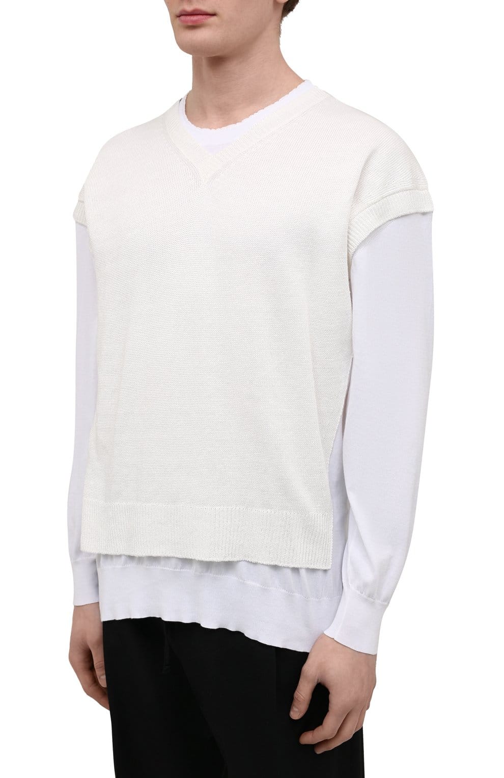 Dolce & Gabbana Dolce & Gabbana Layered V-Neck Knit Sweater