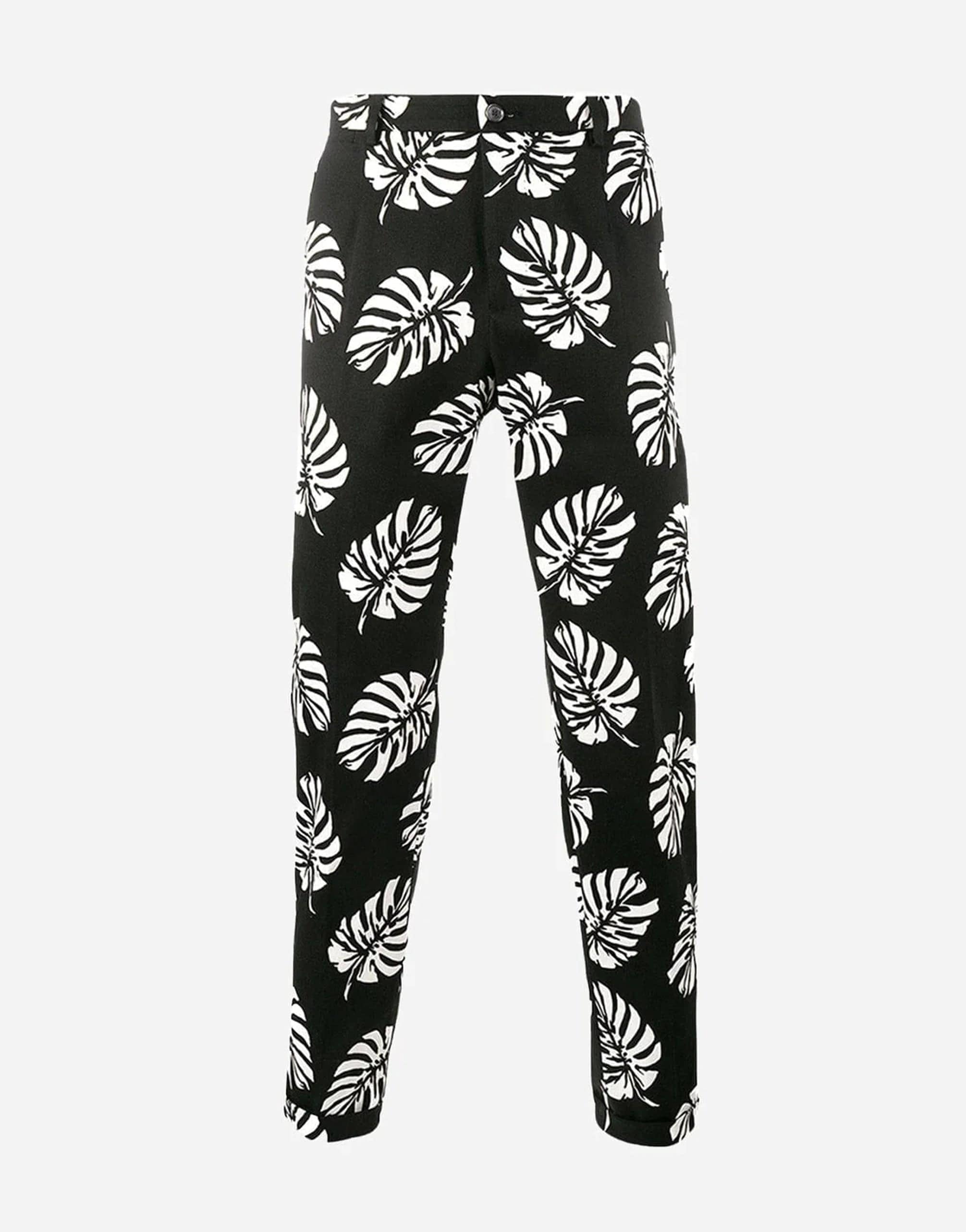 Dolce & Gabbana Leaf Print Trousers