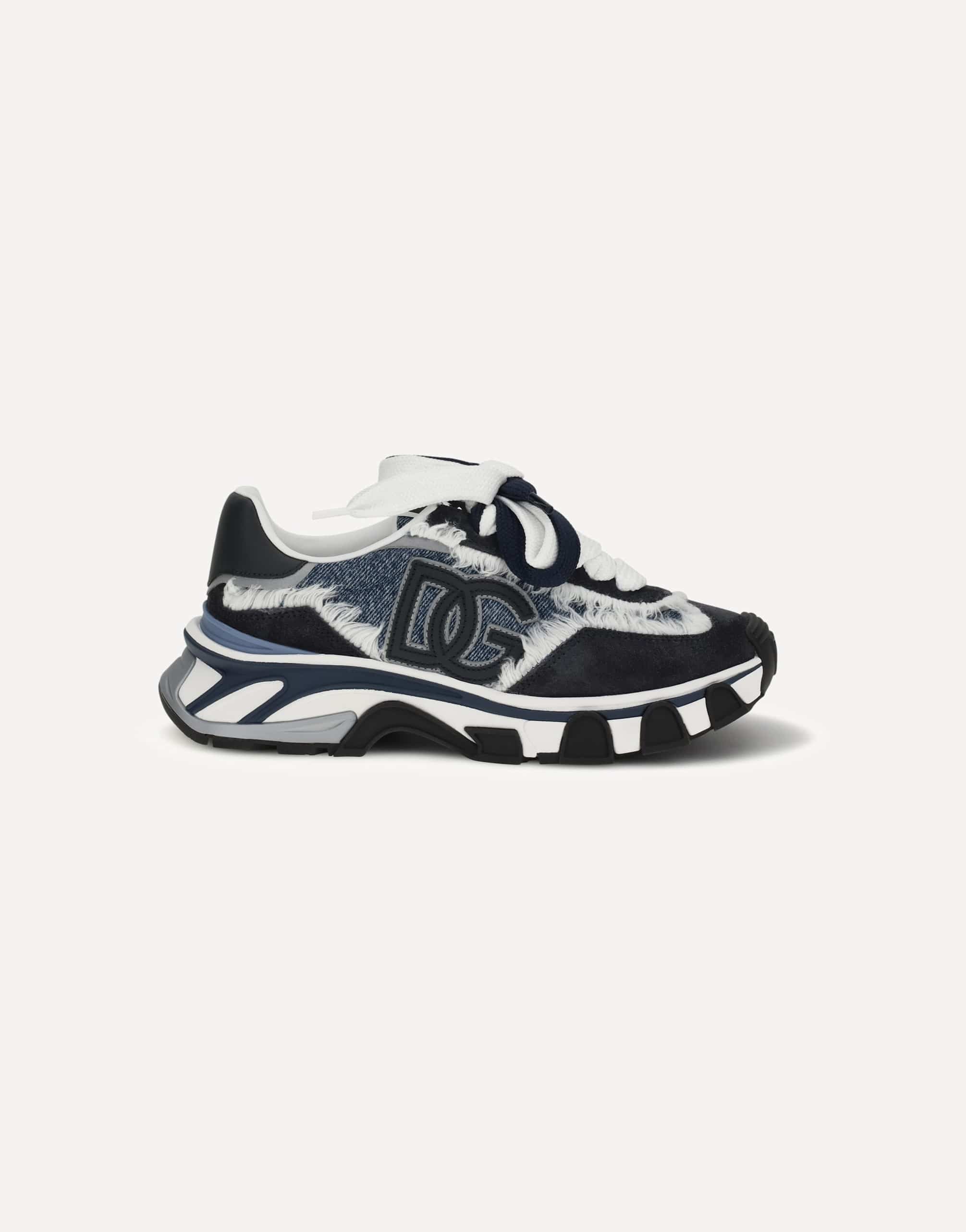 Dolce & Gabbana Leather And Denim Sneakers