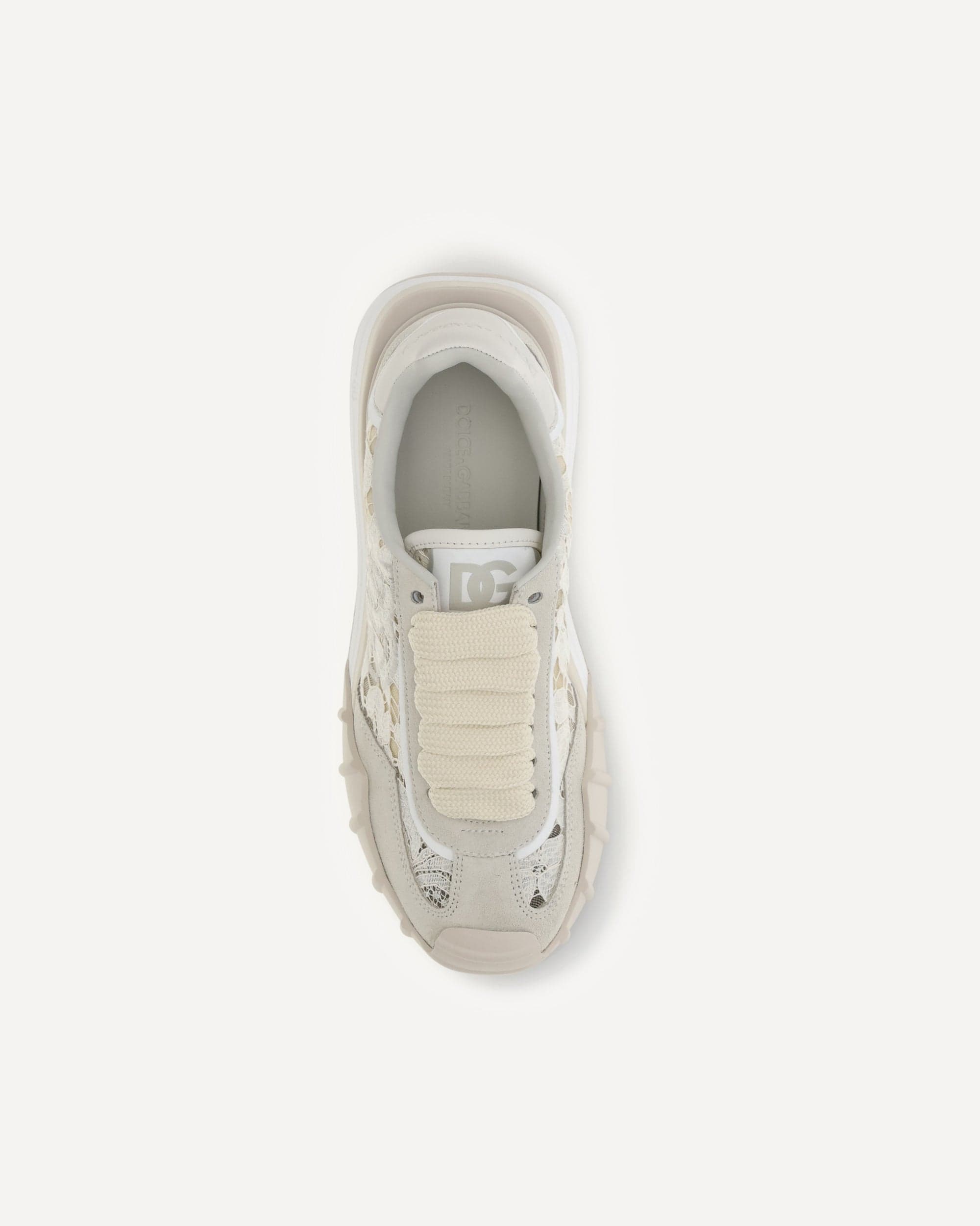 Dolce & Gabbana Dolce & Gabbana Leather And Lace Sneakers