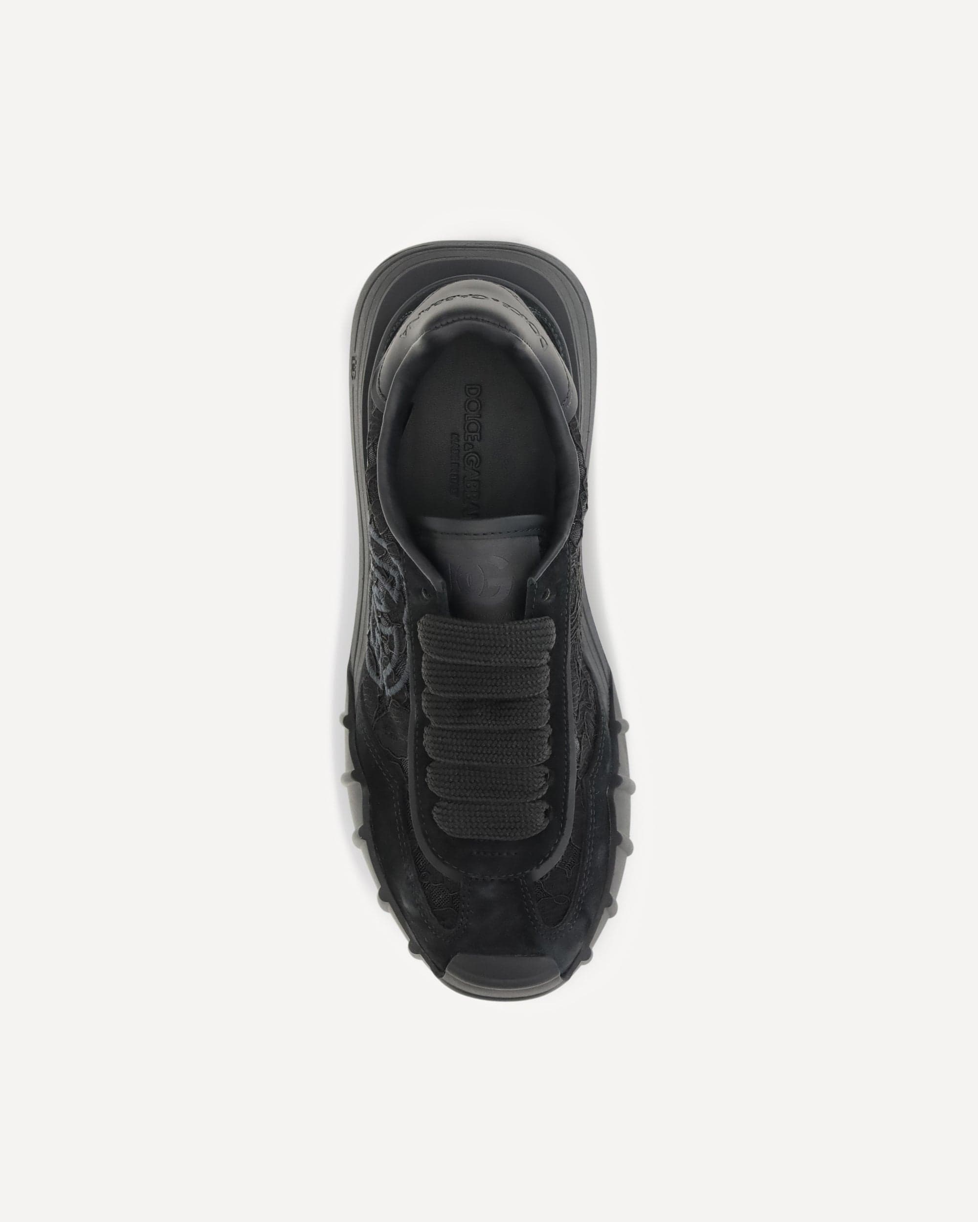 Dolce & Gabbana Dolce & Gabbana Leather And Lace Sneakers