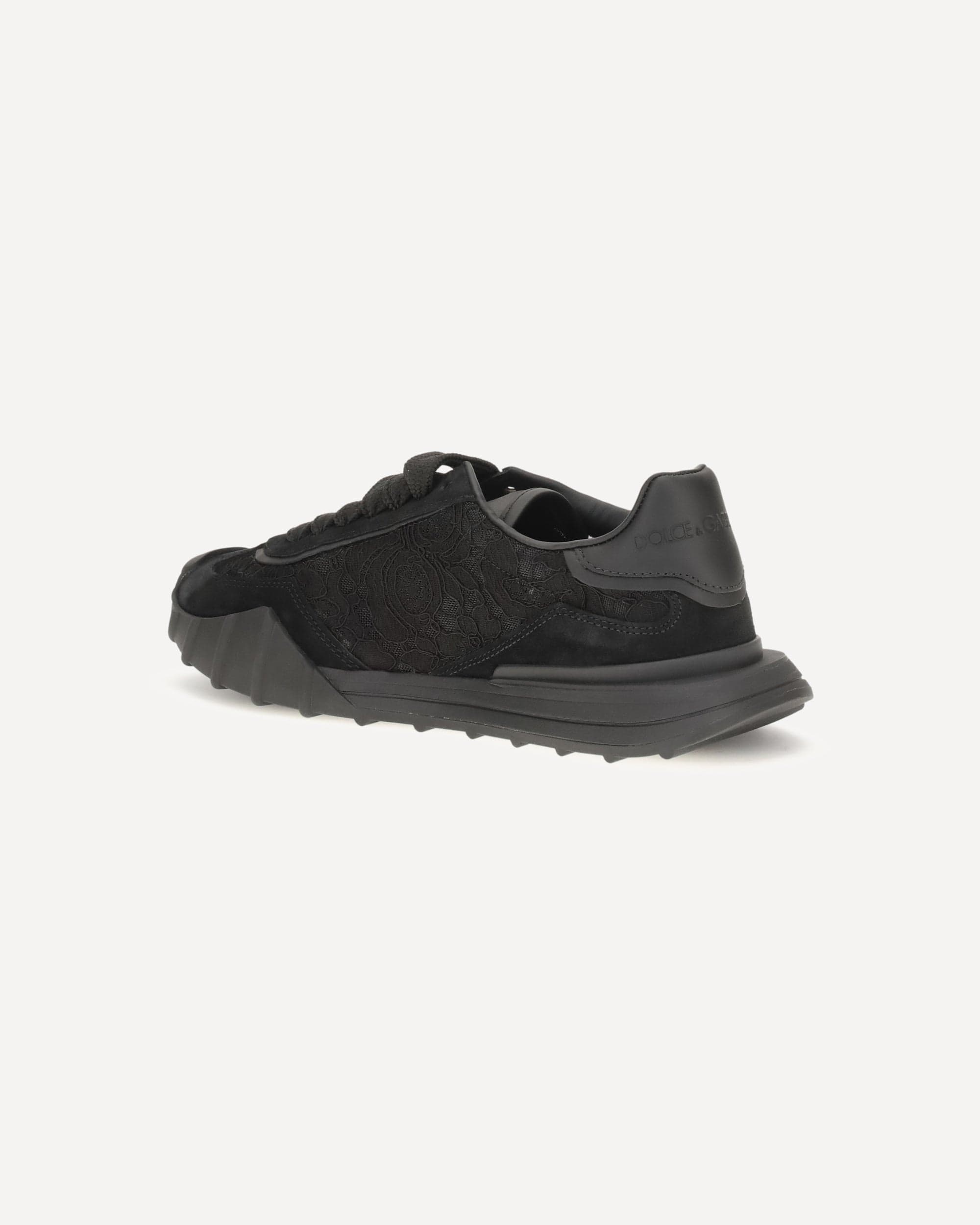 Dolce & Gabbana Dolce & Gabbana Leather And Lace Sneakers