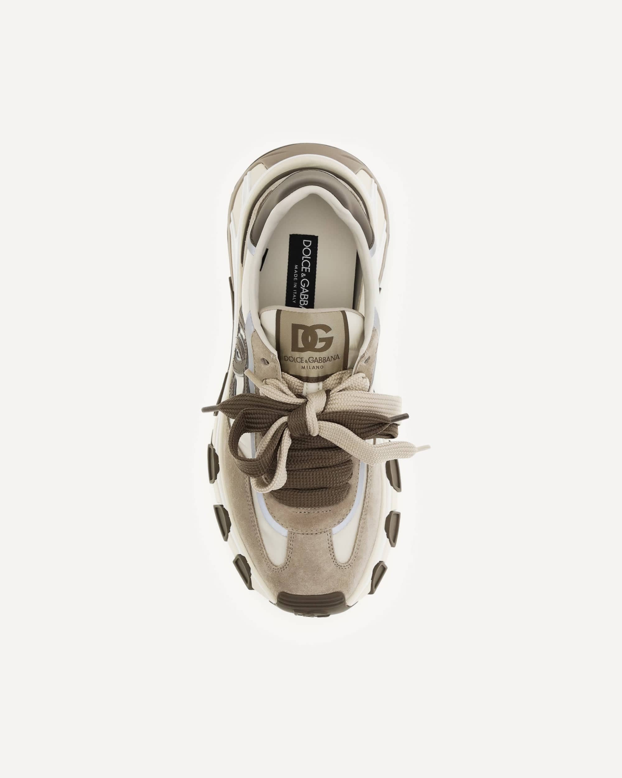 Dolce & Gabbana Leather And Mesh Sneakers