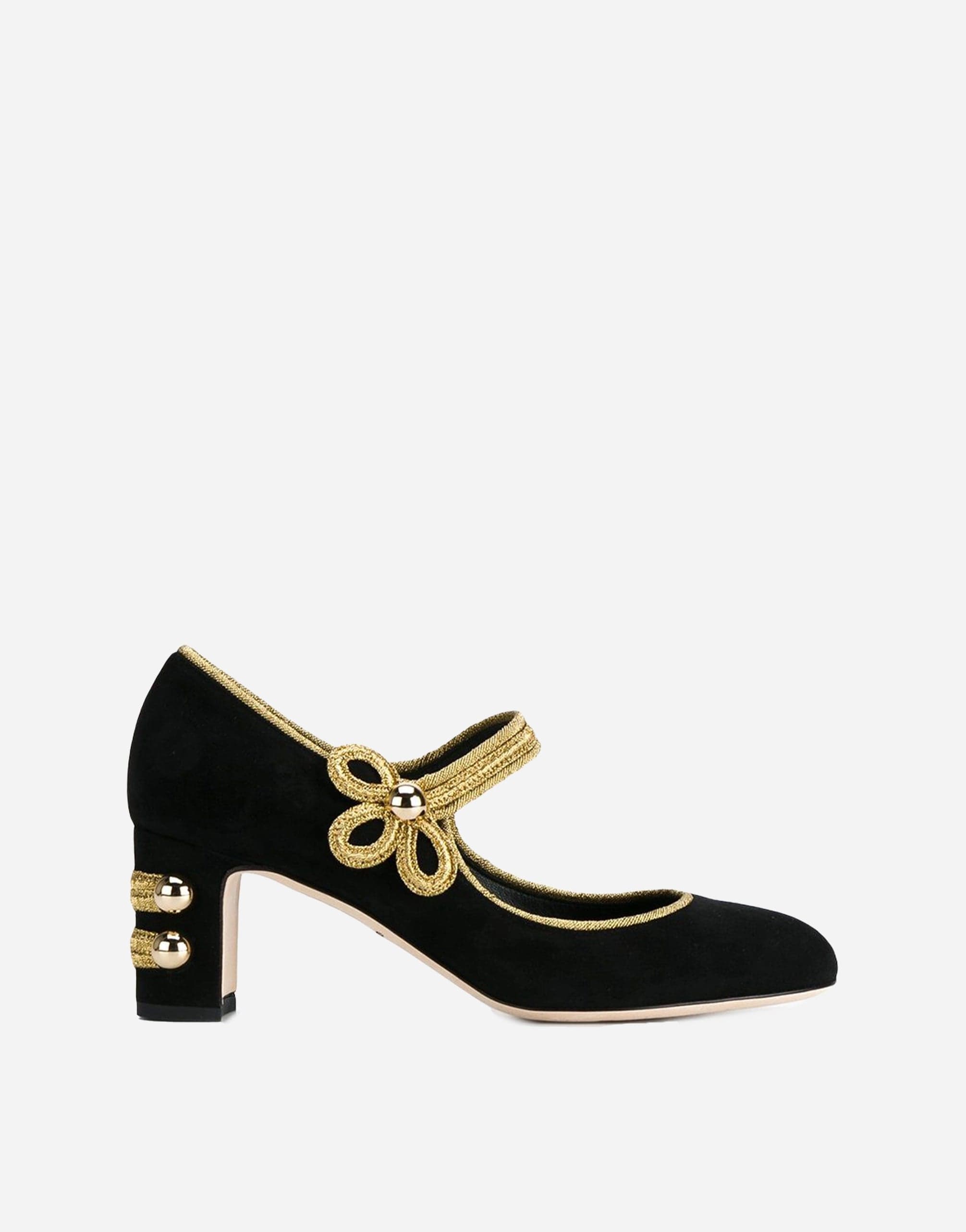 Dolce & Gabbana Leather And Suede Vally Mary Jane pumps