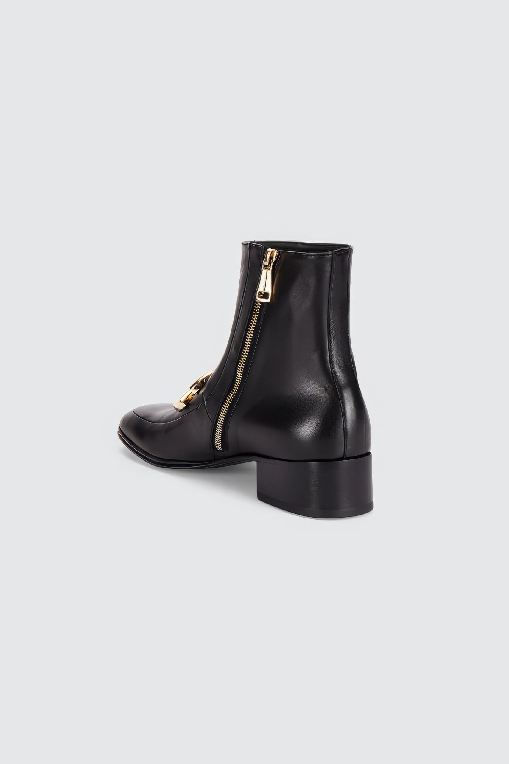 Dolce & Gabbana Leather Ankle Boots With DG Logo