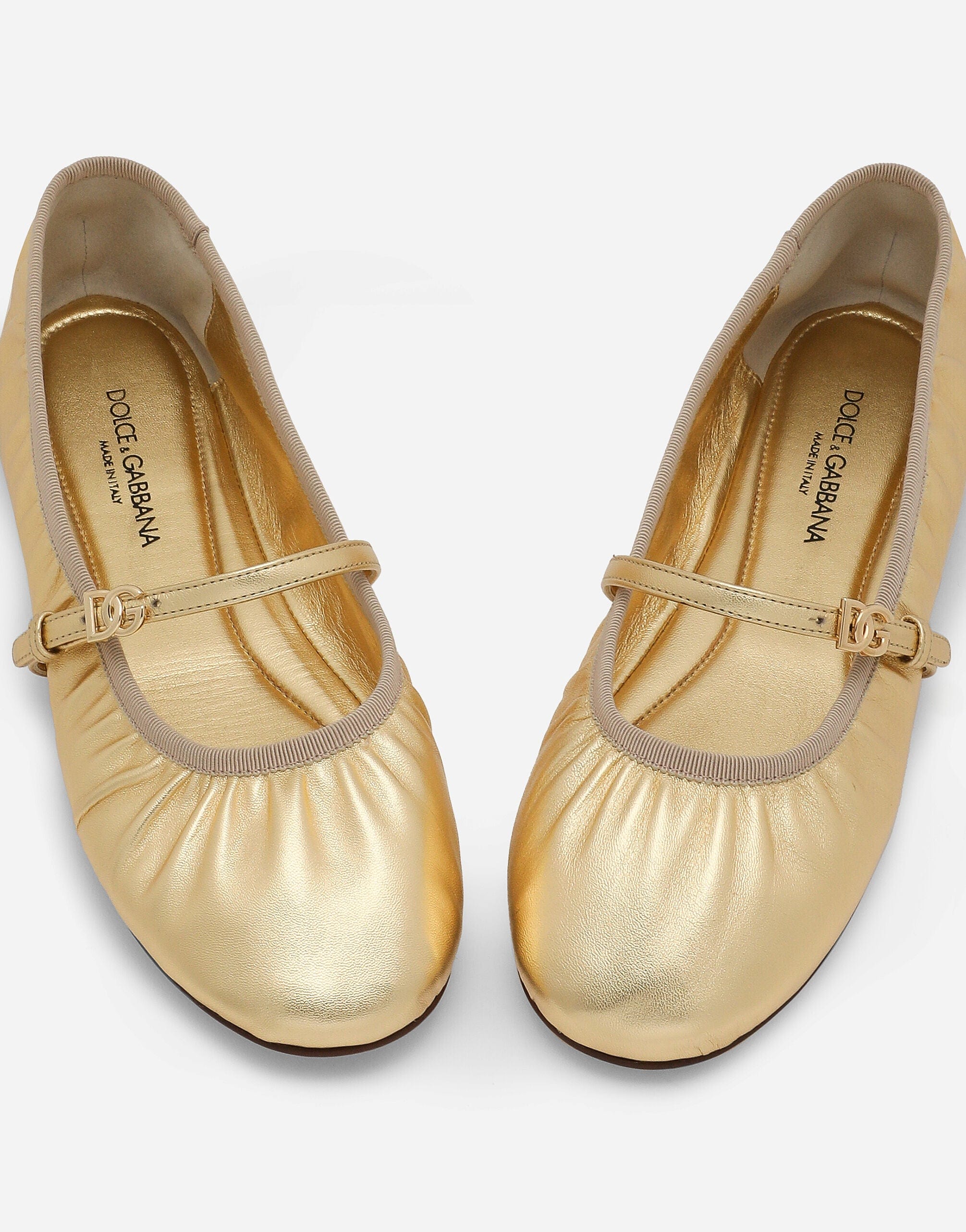 Dolce & Gabbana Leather Ballerina Shoes