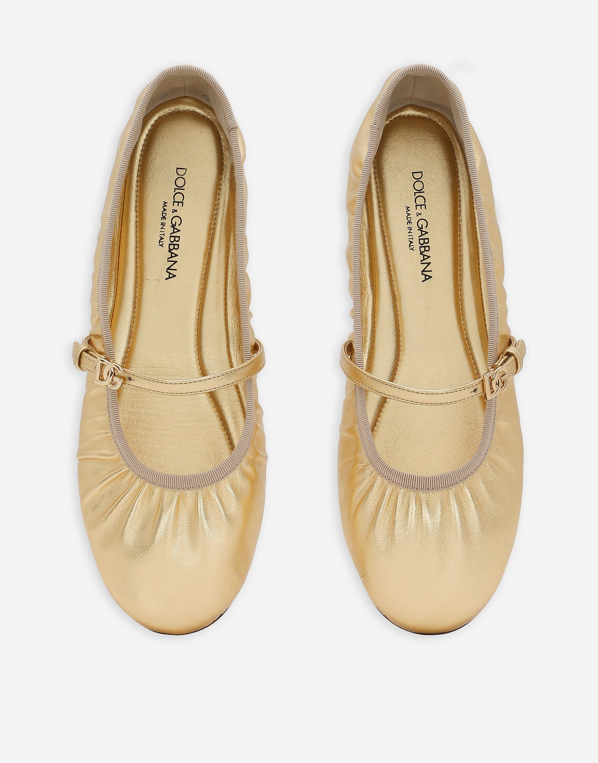 Dolce & Gabbana Leather Ballerina Shoes