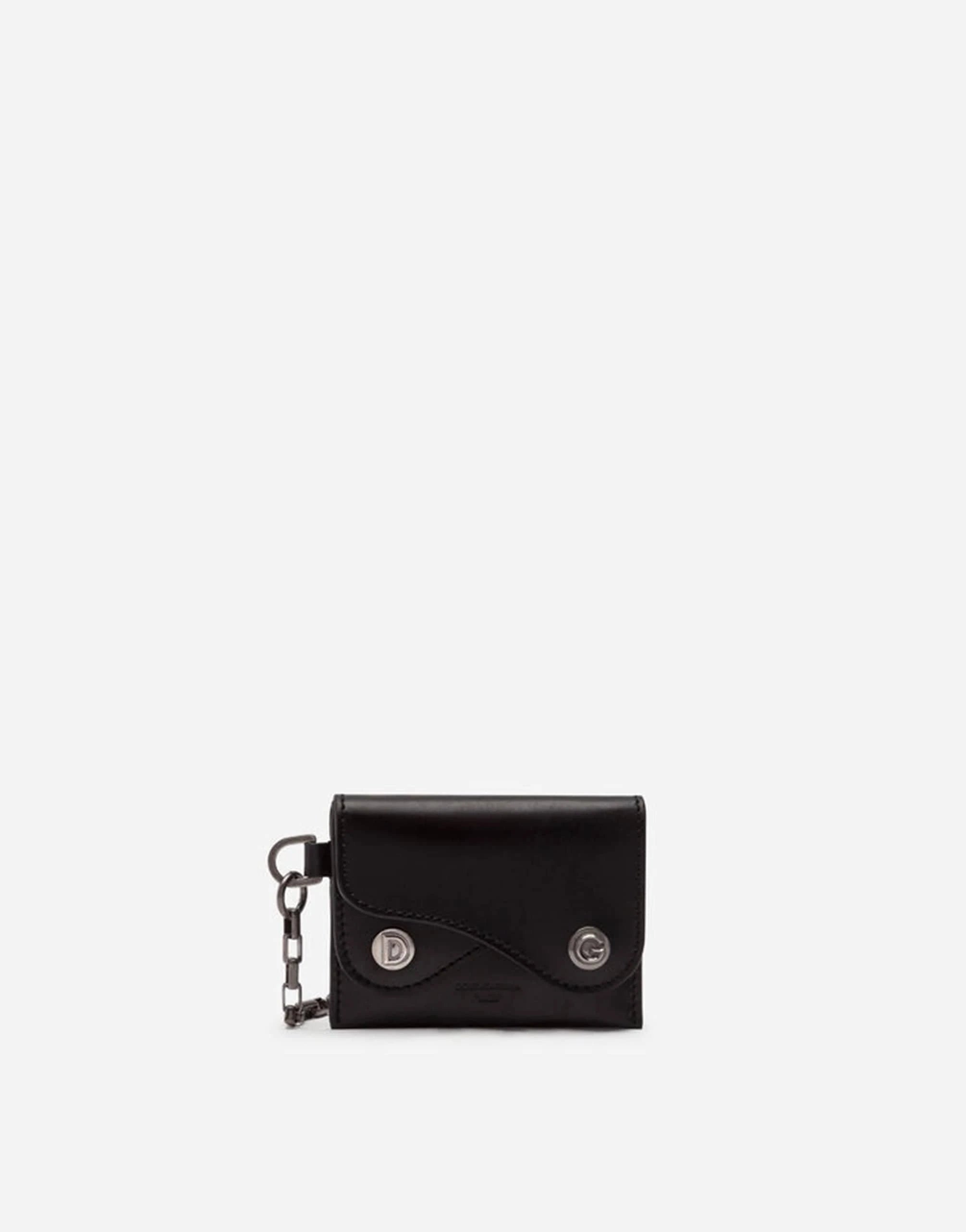 Dolce & Gabbana Leather Biker Cardholder