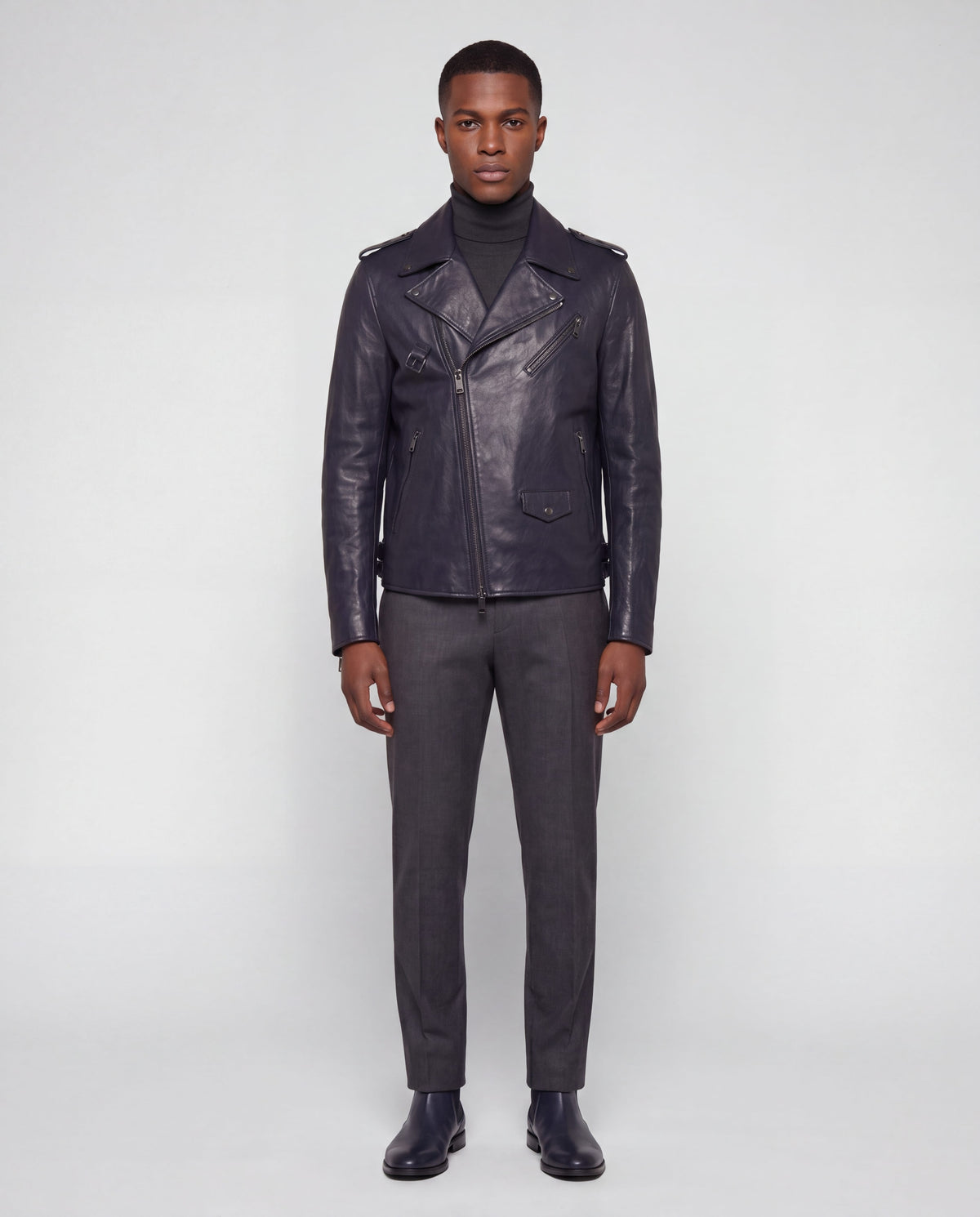 Dolce & Gabbana レザーバイカージャケット | Sendegaro JP
