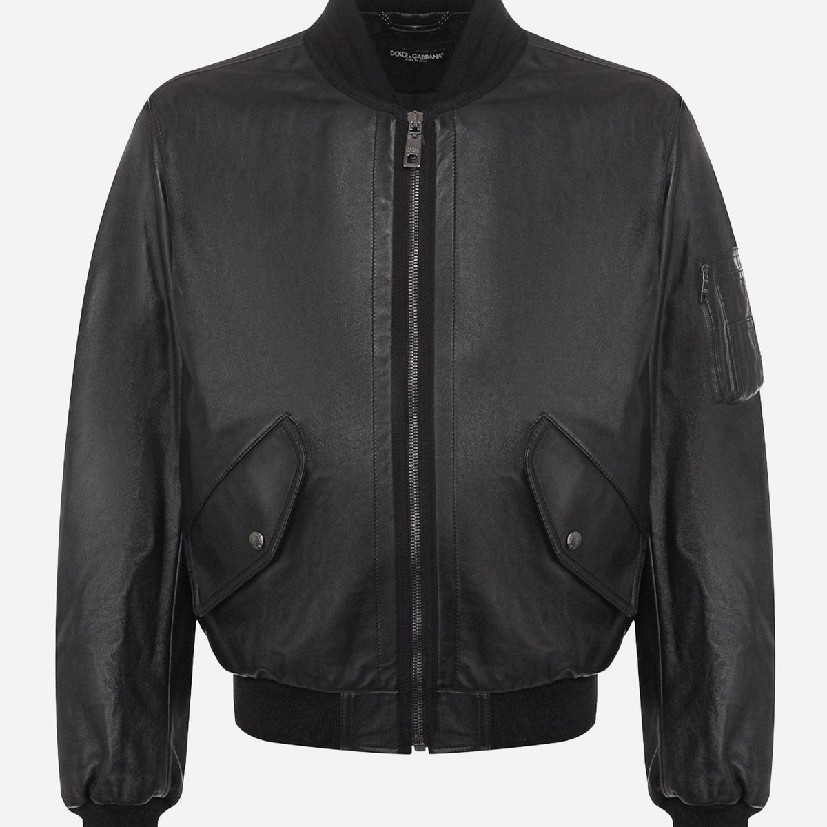dolce-gabbana-leather-blouson- dolce-gabbana-leather-blouson-