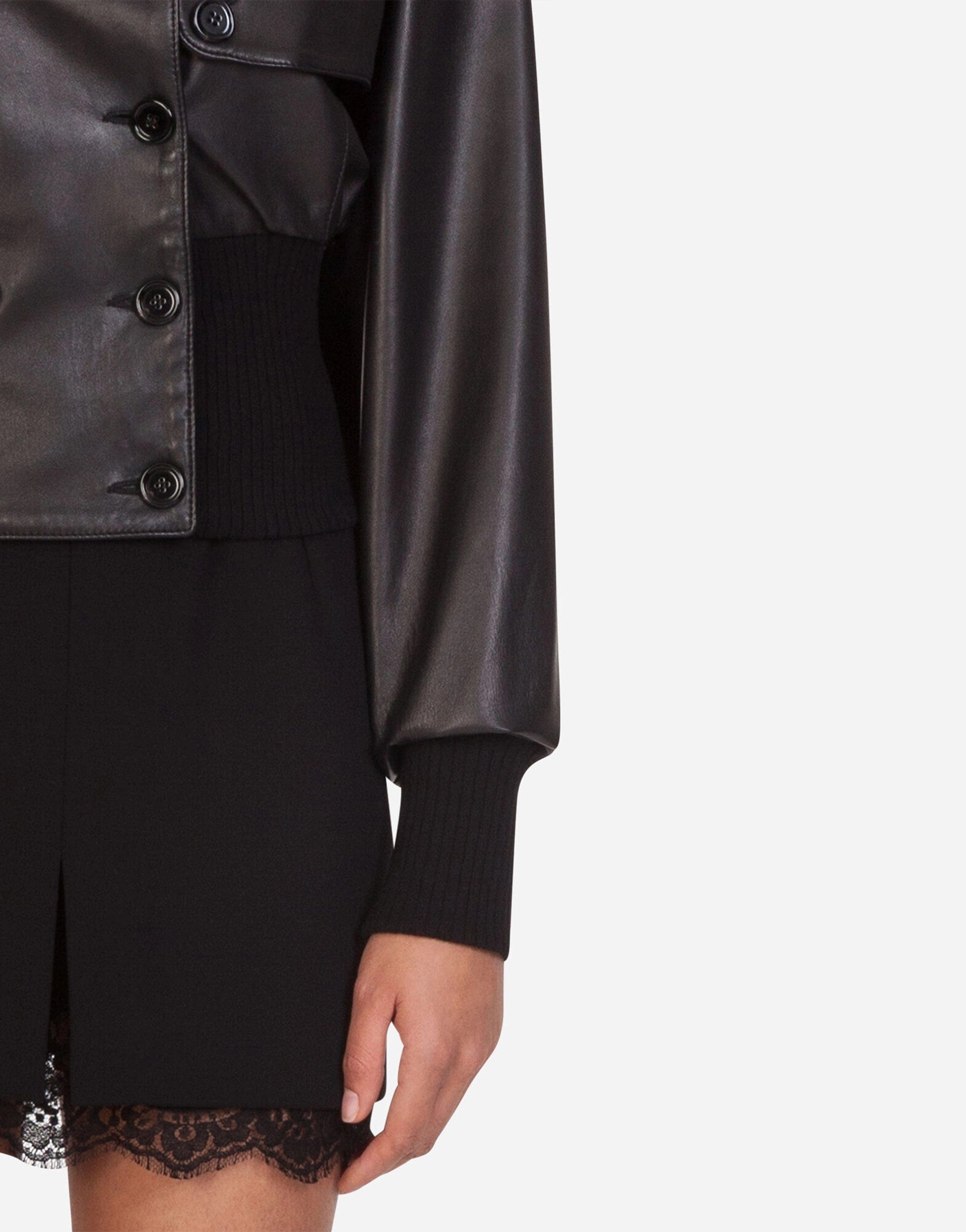Dolce & Gabbana Leather Bomber Blouson Jacket