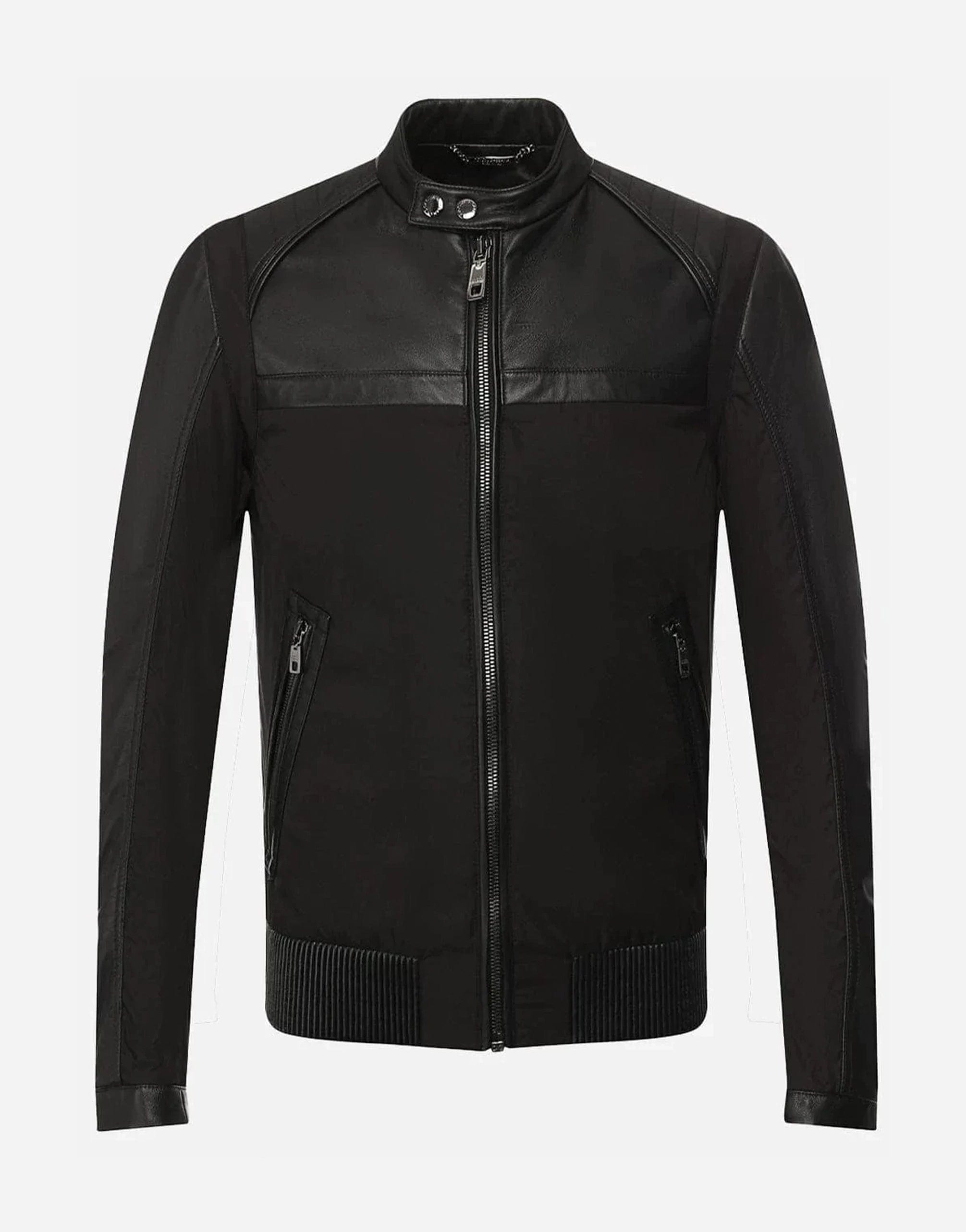 Dolce & Gabbana Leather Bomber Jacket