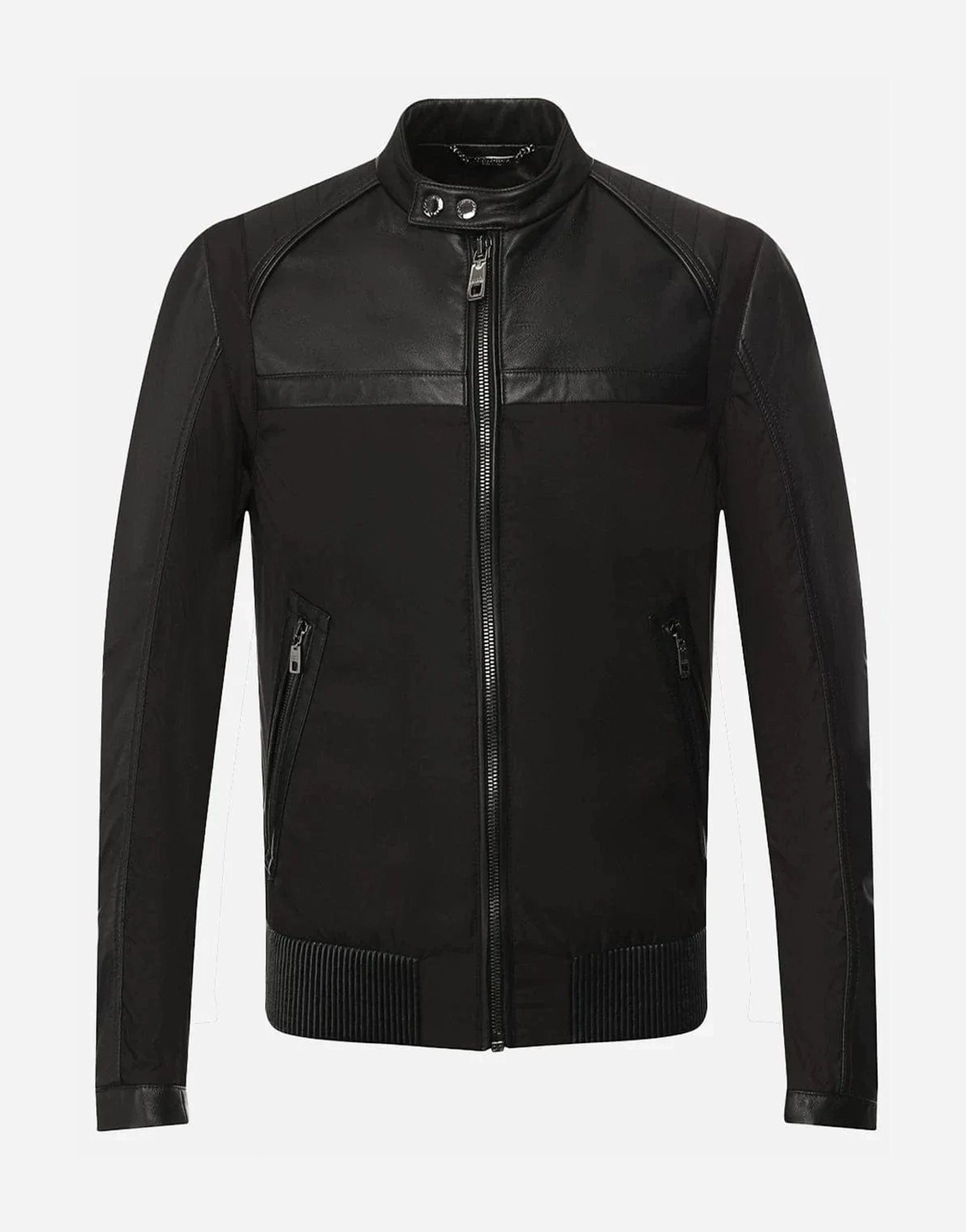 Dolce & Gabbana Leather Bomber Jacket | Sendegaro UK