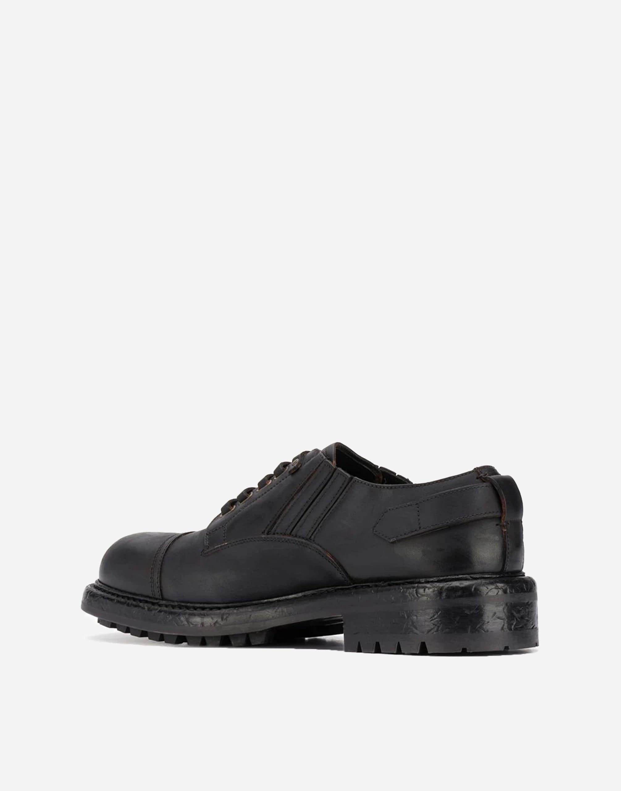 Dolce & Gabbana Leather Buckle Derby Shoes