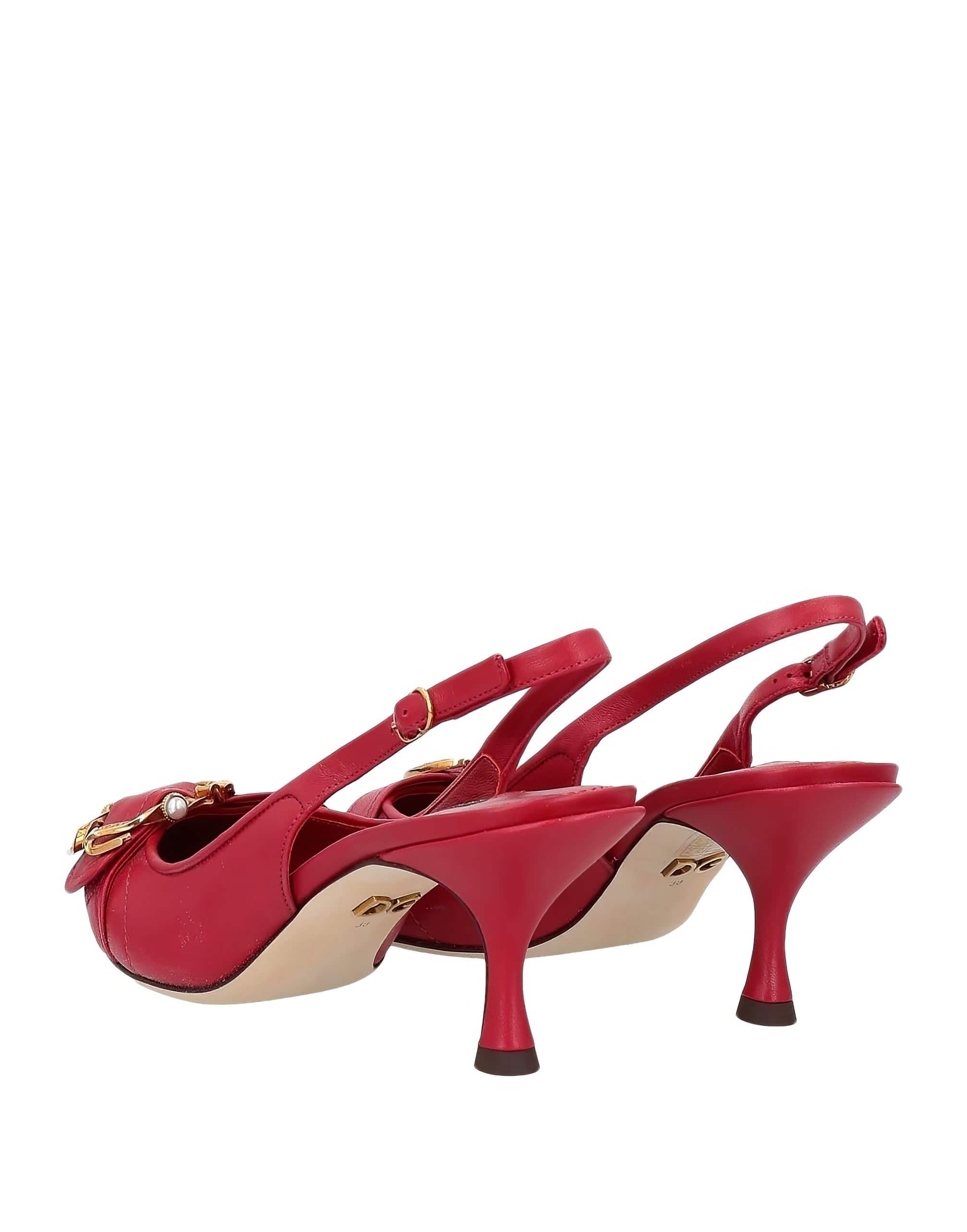 Dolce & Gabbana Leather Devotion Slingbacks