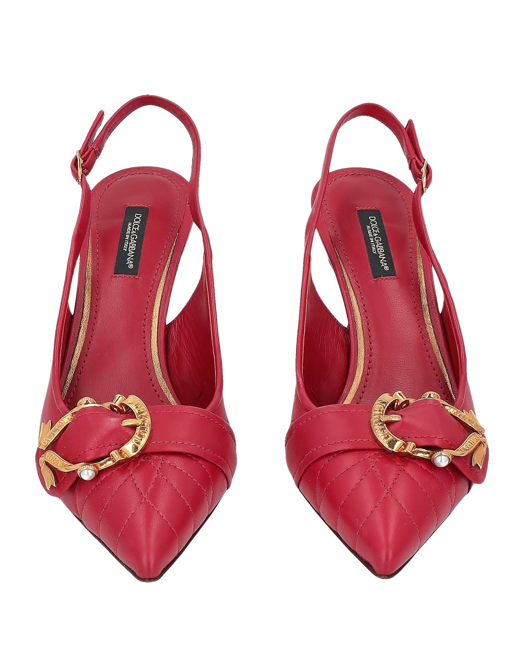 Dolce & Gabbana Leather Devotion Slingbacks