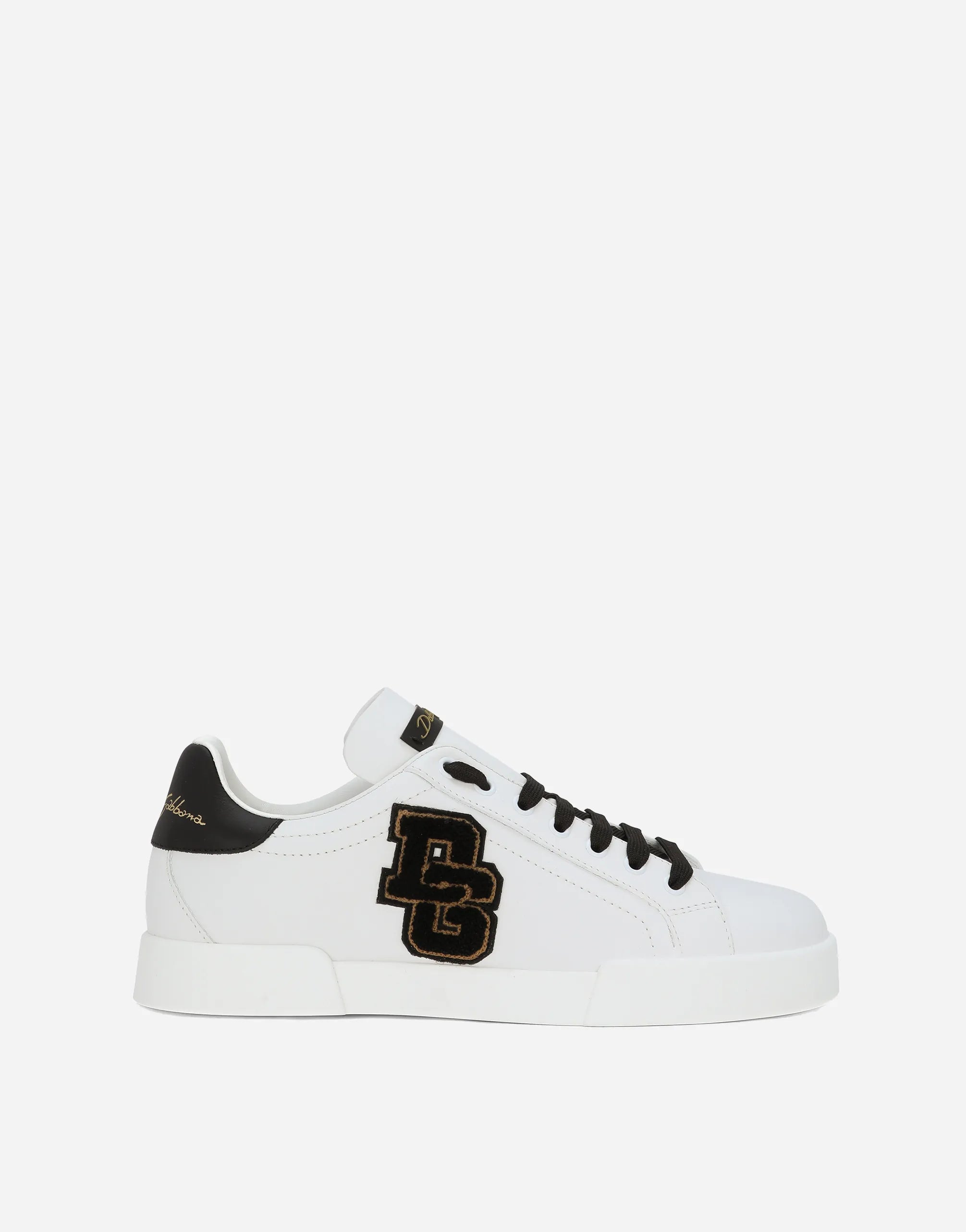 Dolce & Gabbana Dolce & Gabbana Leather DG Patch Portofino Sneakers