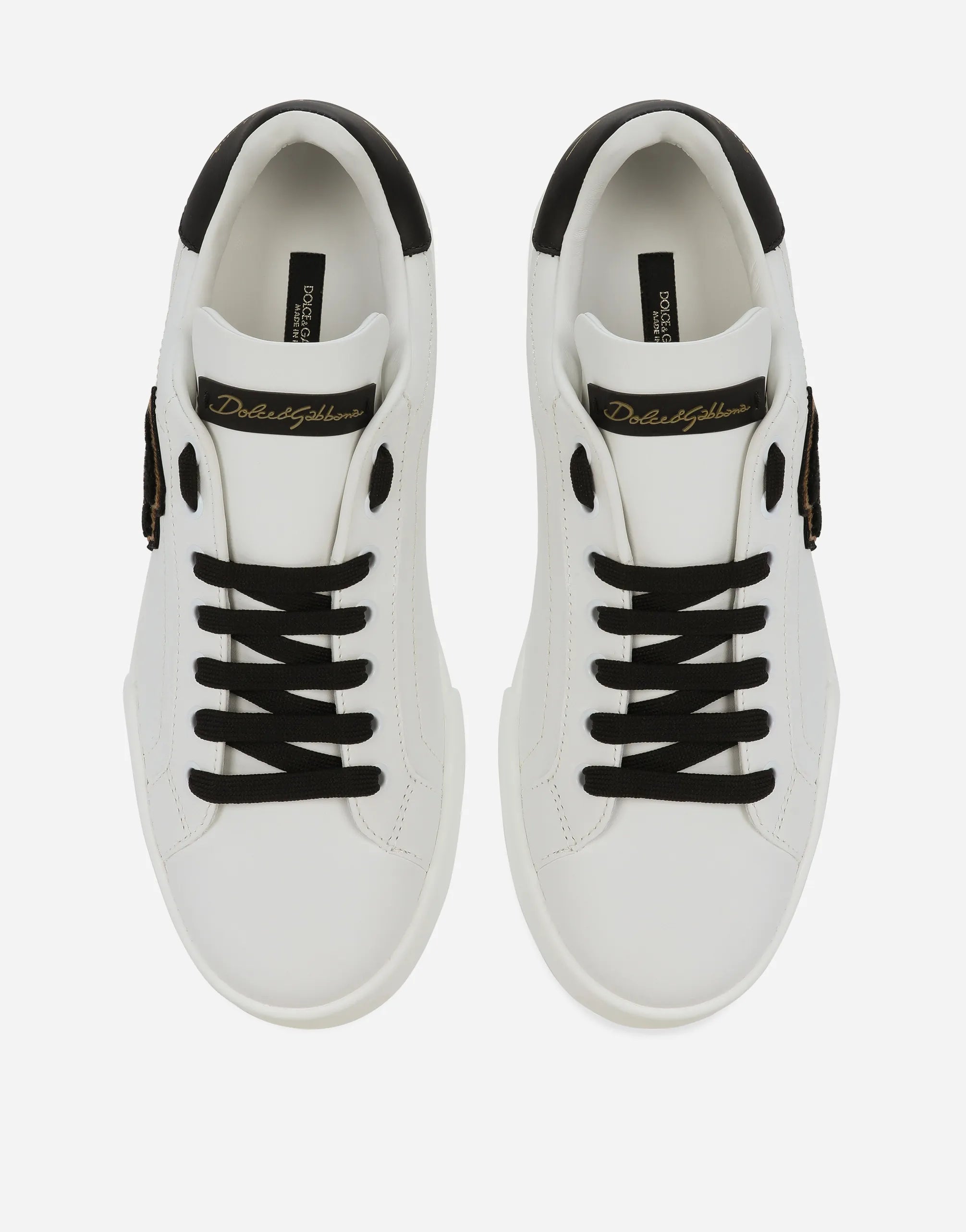 Dolce & Gabbana Dolce & Gabbana Leather DG Patch Portofino Sneakers