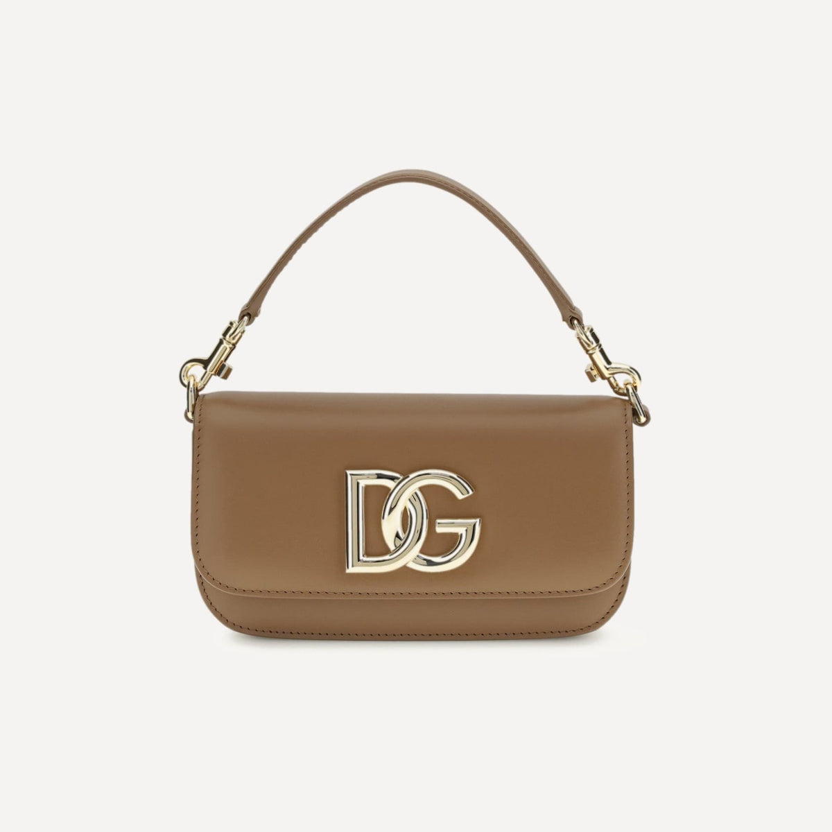 Dolce & Gabbana チェーンストラップ付きレザーハンドバッグ 