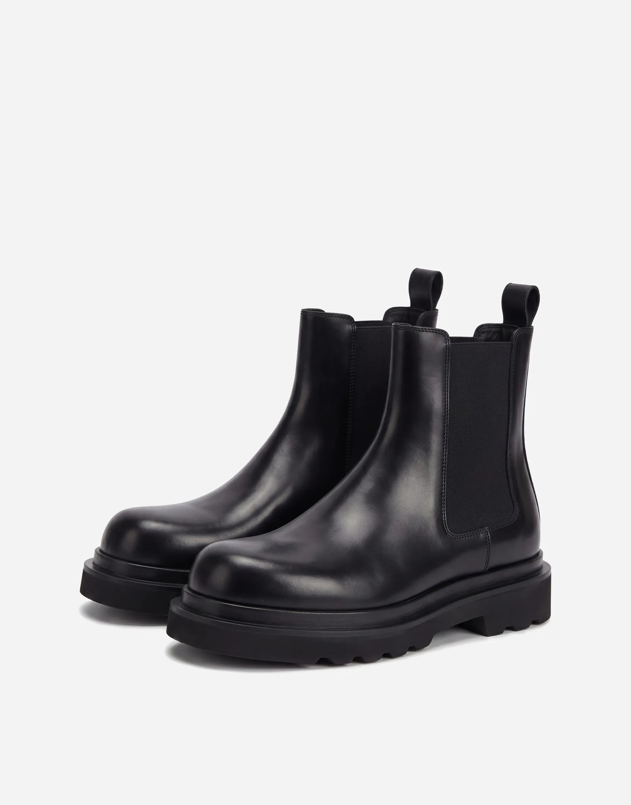 Dolce & Gabbana Dolce & Gabbana Leather Lug Sole Chelsea Boots