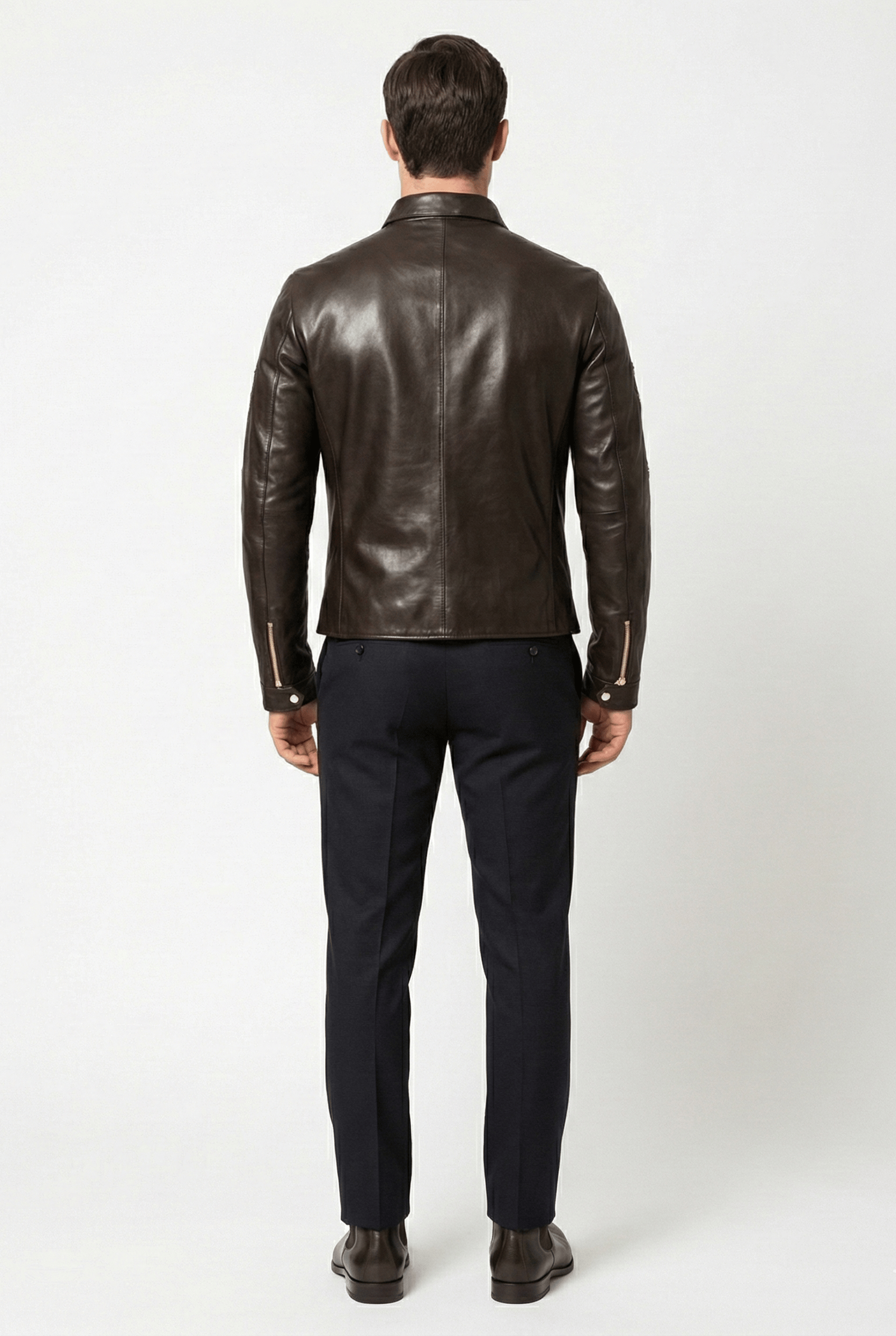 Dolce & Gabbana Leather Multi-Zip Biker Jacket | Sendegaro BG