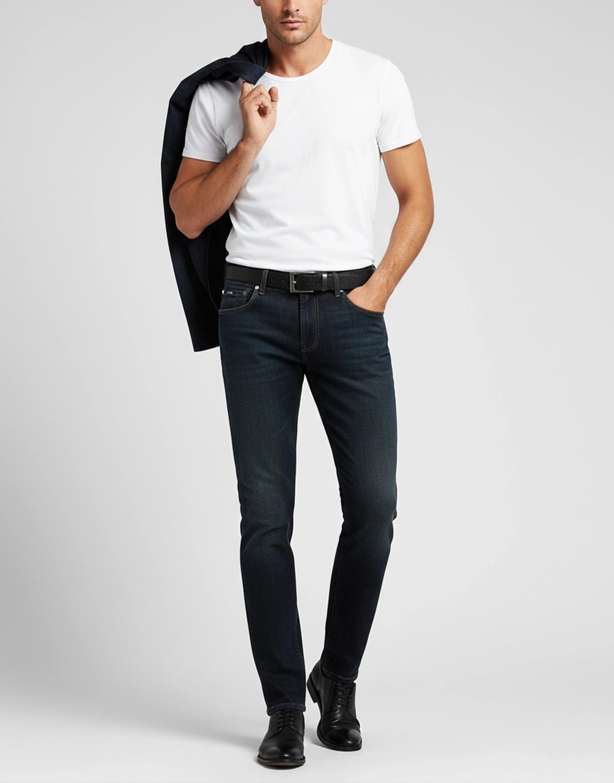Dolce & Gabbana Skinny-Jeans mit Lederpatch