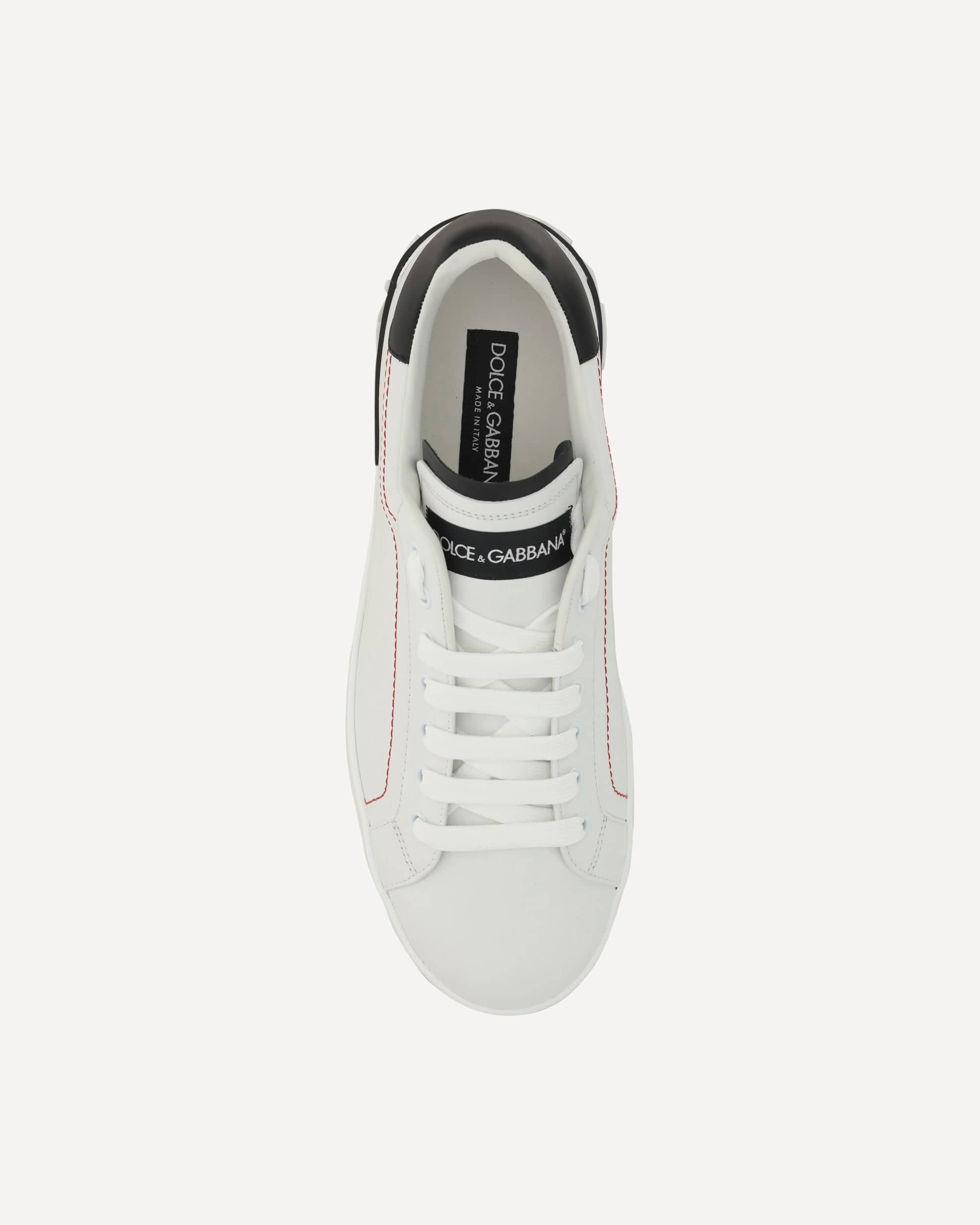 Dolce & Gabbana Dolce & Gabbana Leather Sneakers With Raised Sole