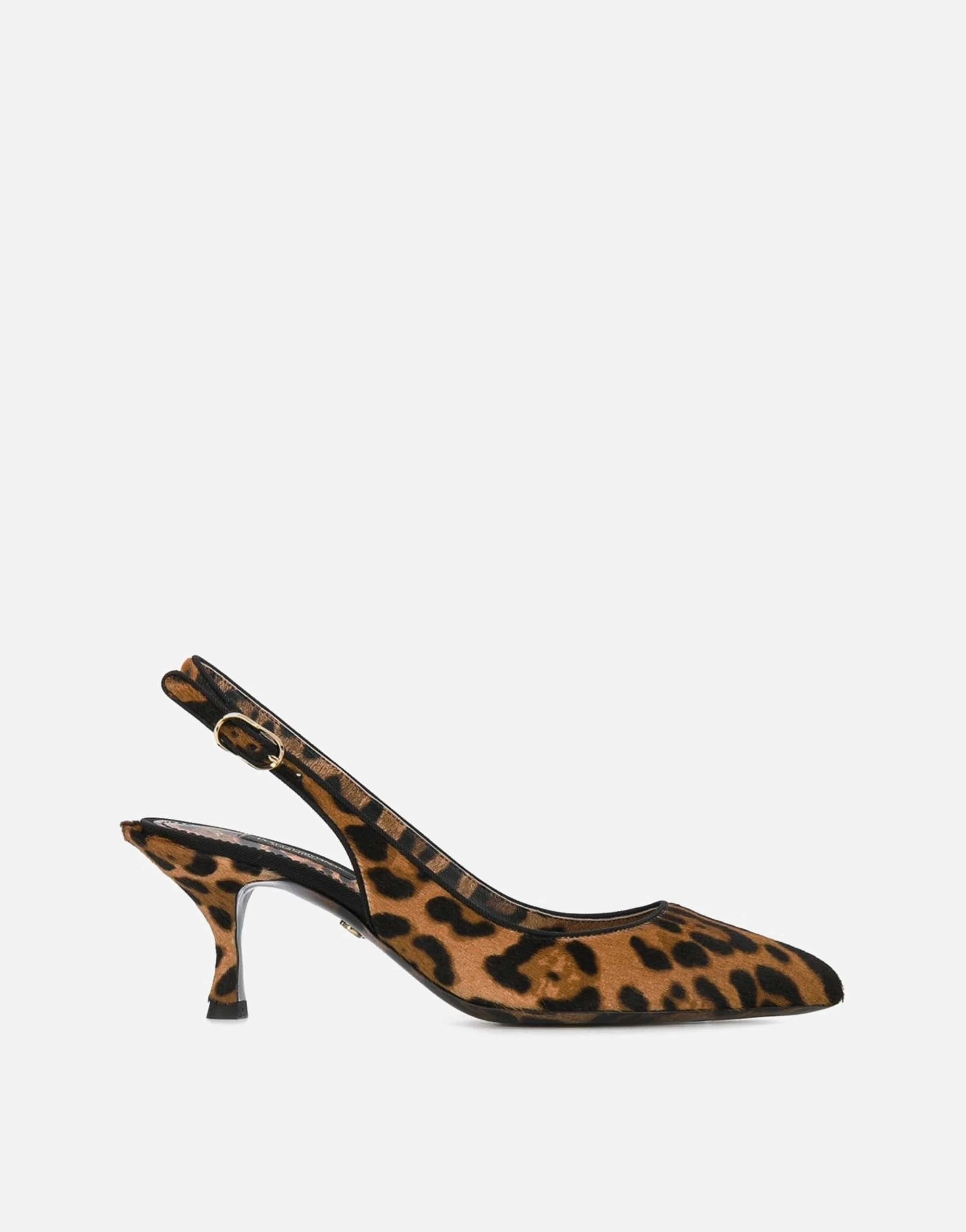 Dolce & Gabbana Leo Print Slingback Pumps