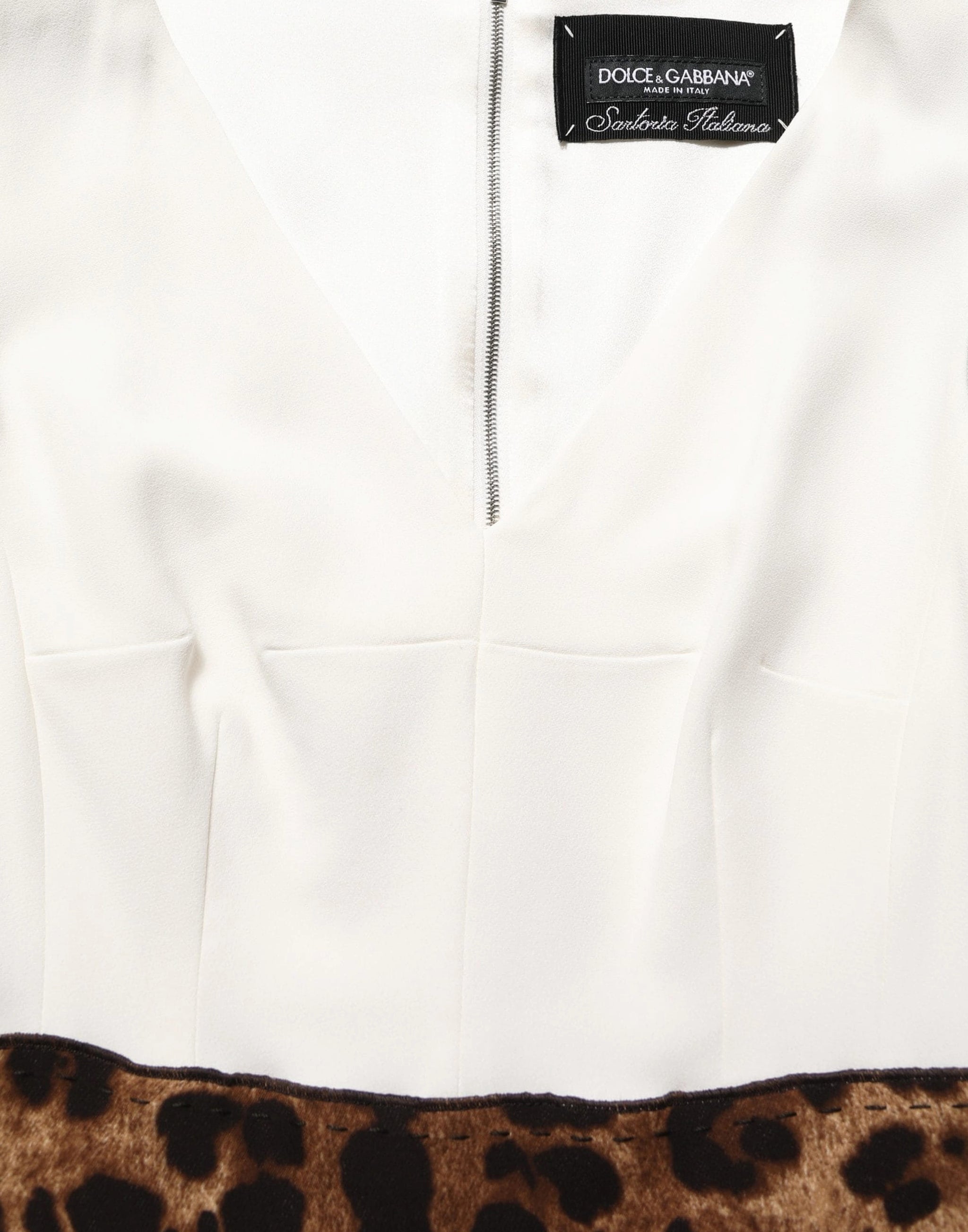 Dolce & Gabbana レオパードベルト ミディドレス | Sendegaro JP