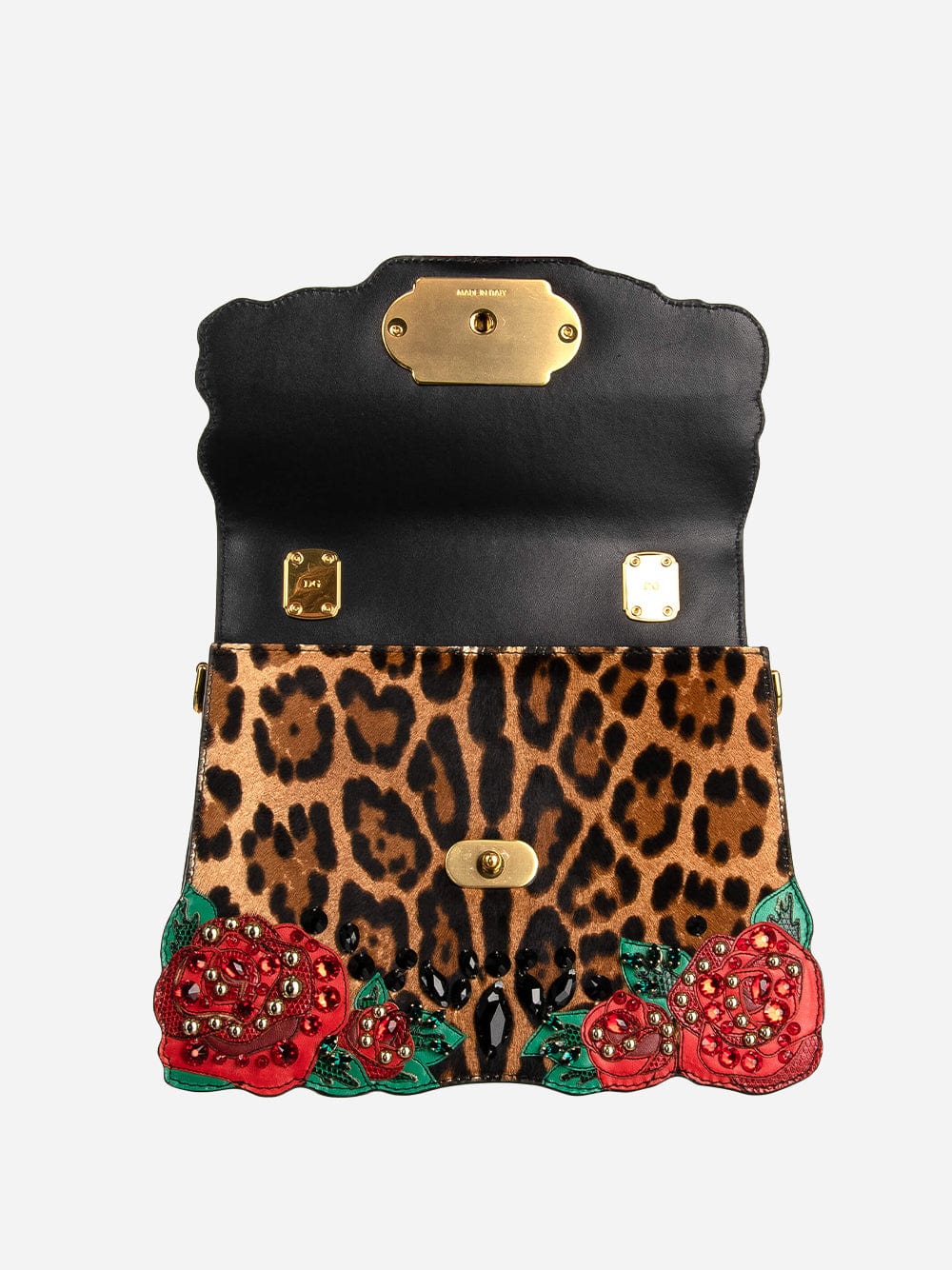 Dolce & Gabbana Leopard Embellished Welcome Tote