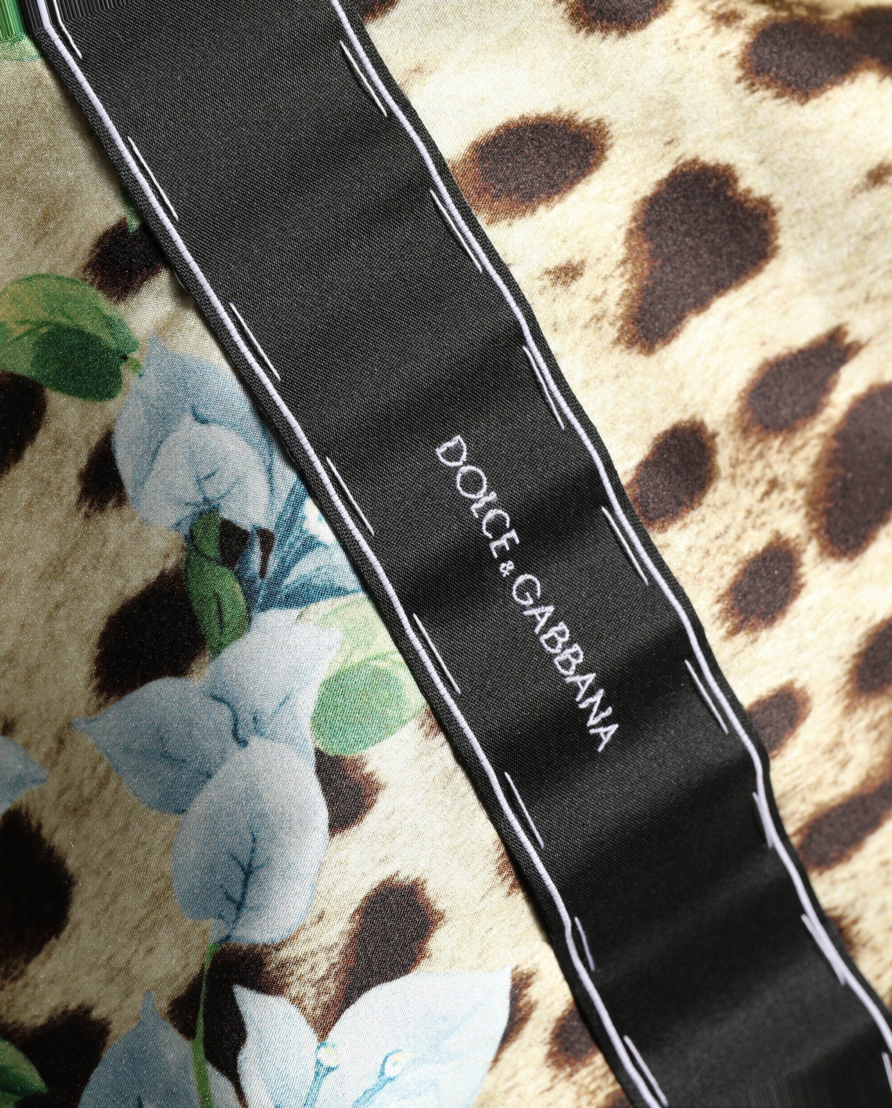 Dolce & Gabbana Leopard Floral Lace Slip Dress