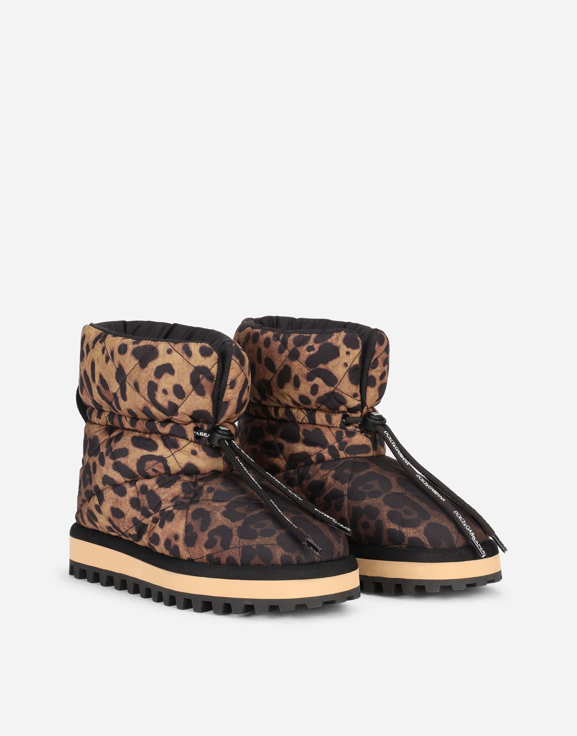 Dolce & Gabbana Leopard-Print Ankle Boots