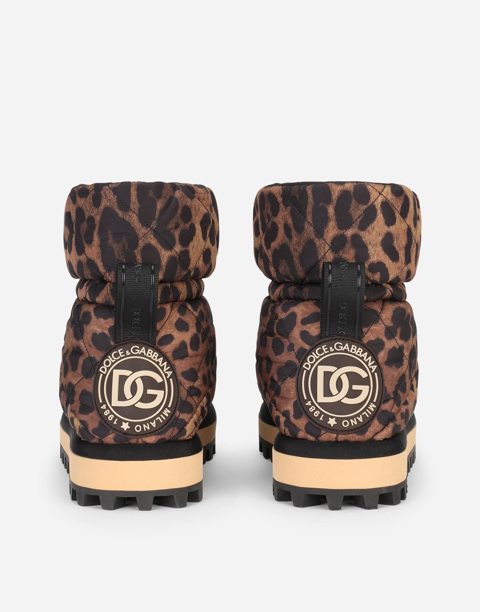 Dolce & Gabbana Leopard-Print Ankle Boots