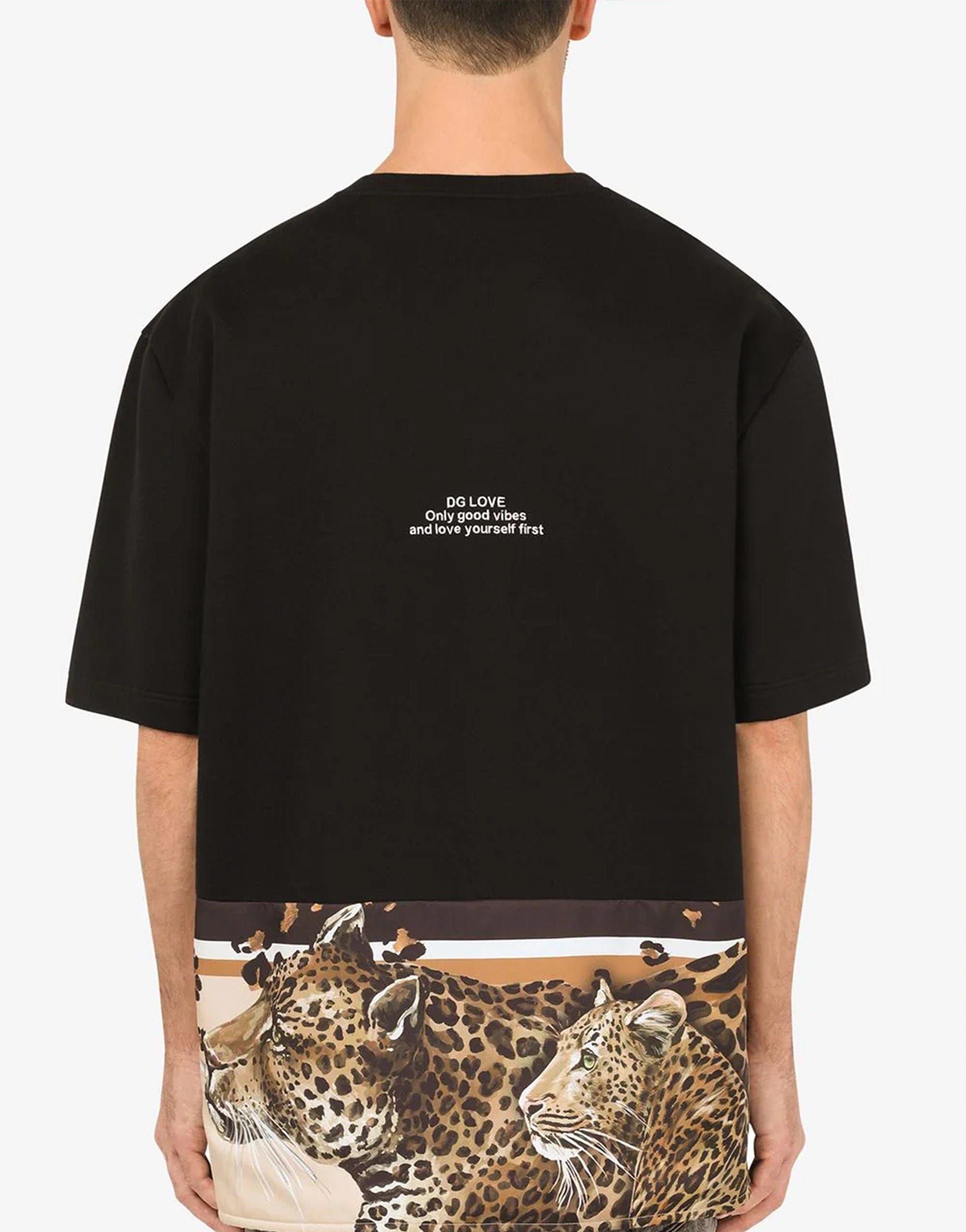 Leopard-print Cotton T-shirt With Patch