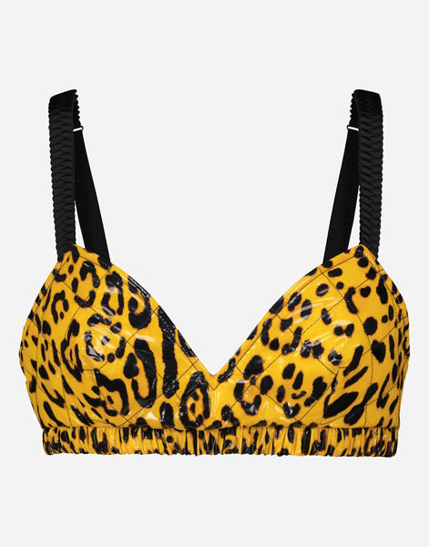 Dolce & Gabbana レオパードプリント クロップトップ | Sendegaro JP
