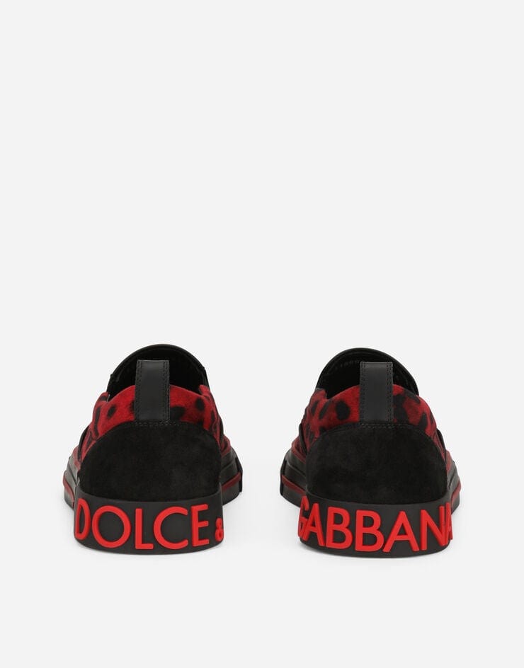 Dolce & Gabbana レオパード柄カスタム2.Zeroスリッポンスニーカー