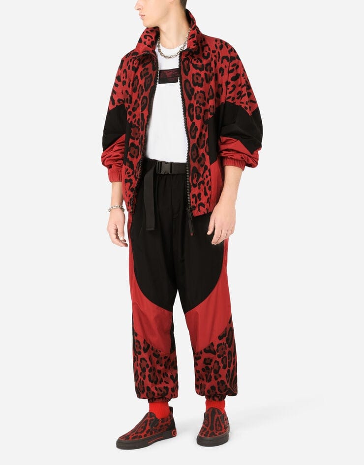 Dolce & Gabbana 豹纹定制2.Zero一脚蹬运动鞋| Sendegaro UK