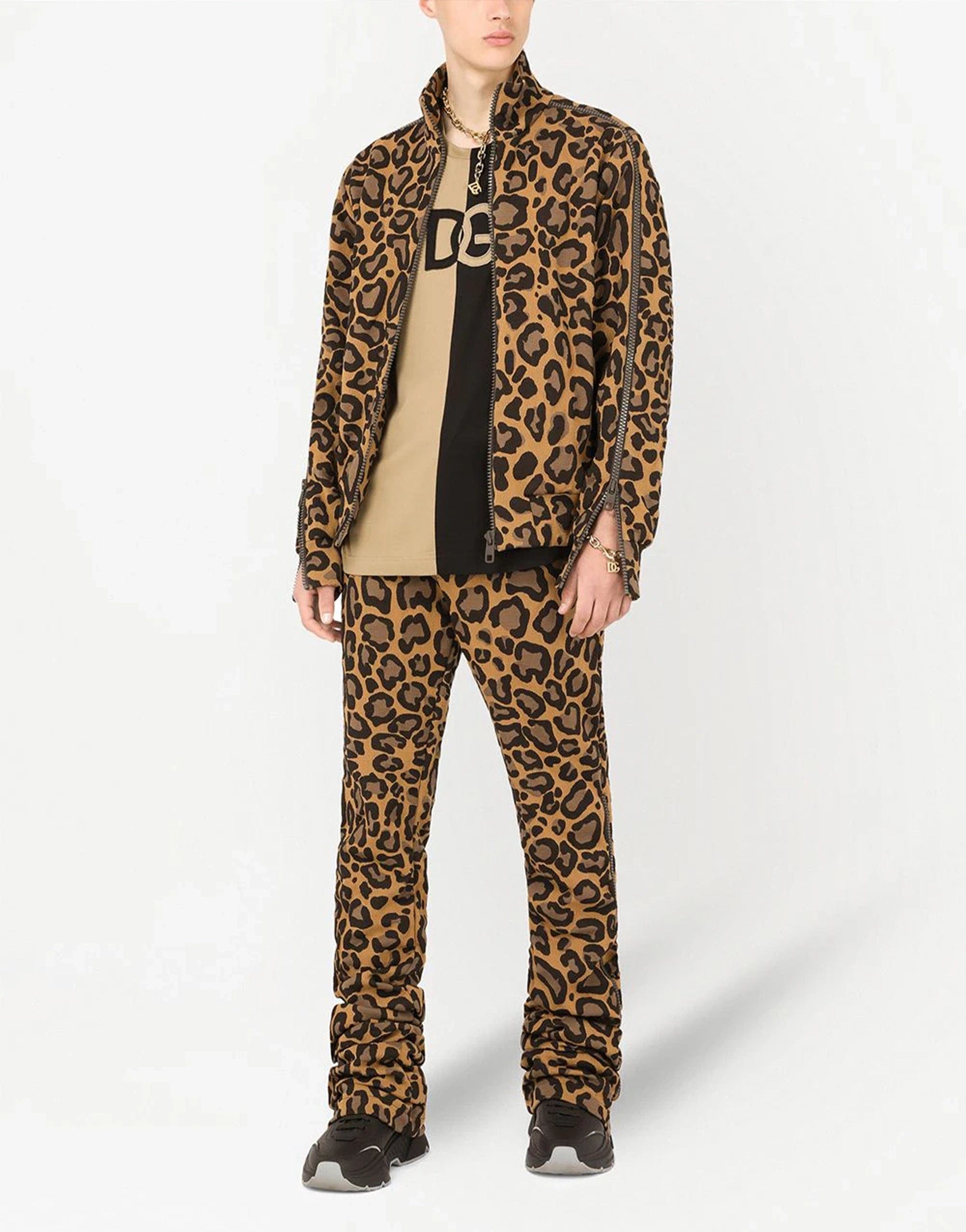 Dolce & Gabbana Leopard-print Drawstring Pants