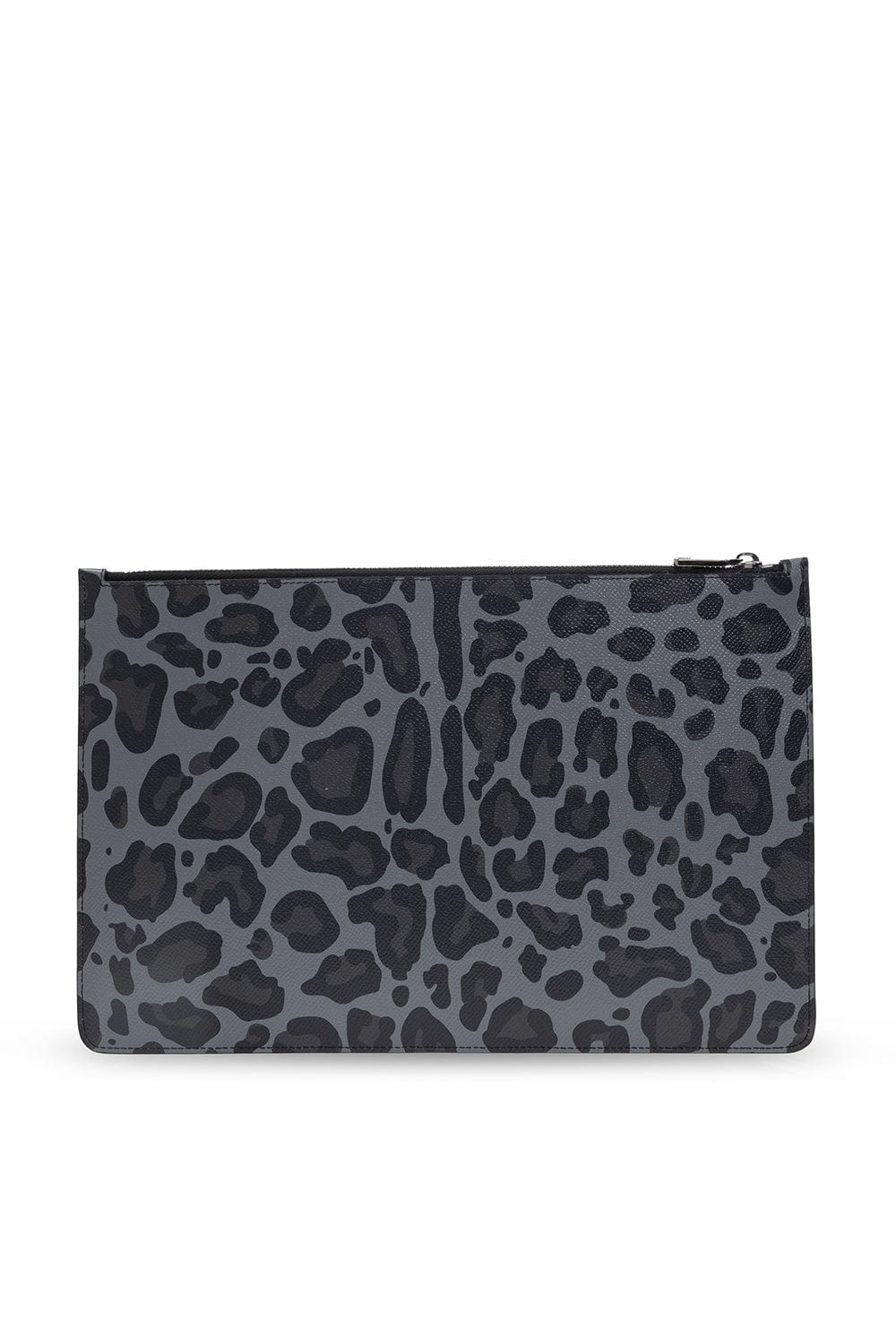 Dolce & Gabbana Leopard-Print Leather Clutch Bag