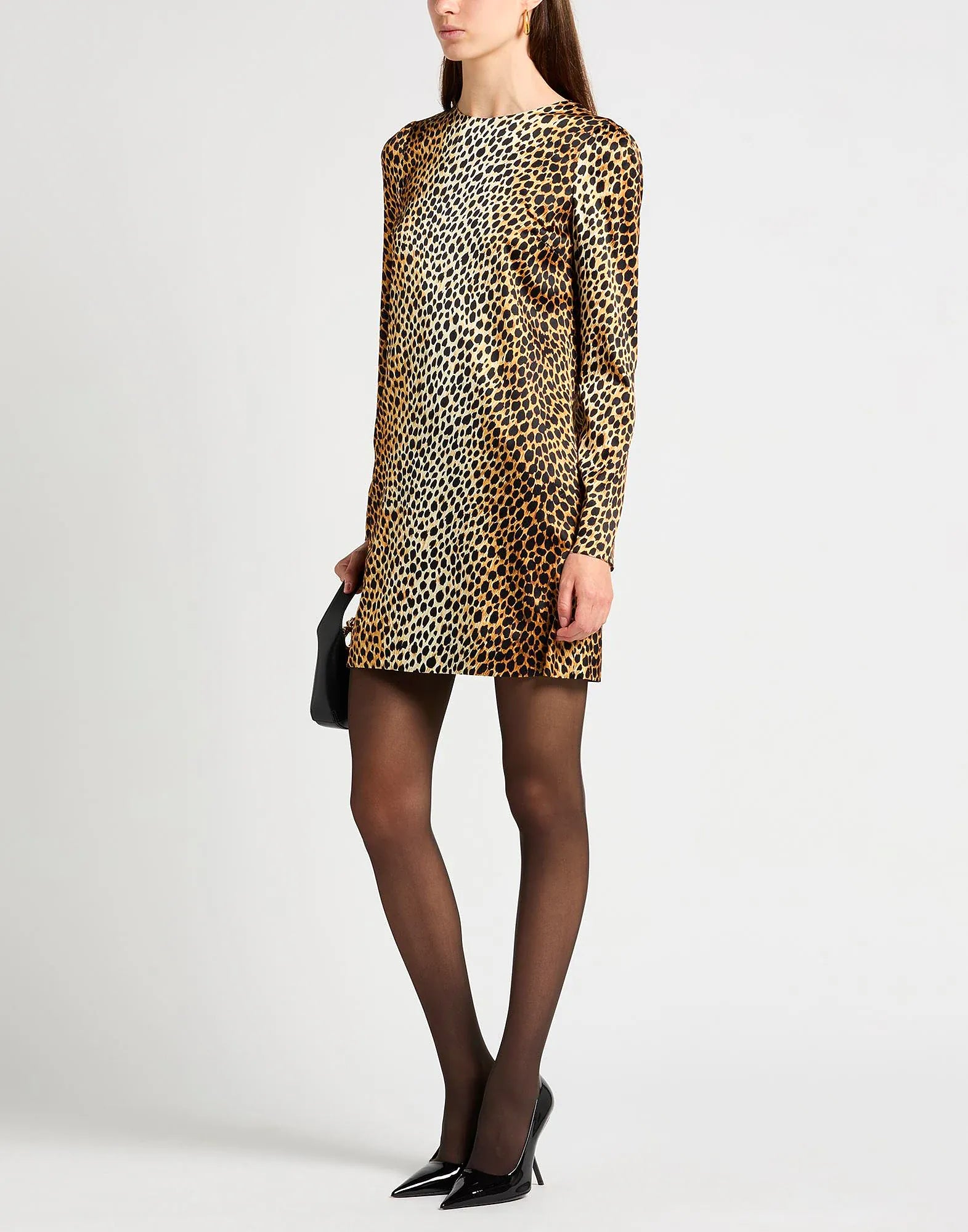 Dolce & Gabbana Dolce & Gabbana Leopard Print Long Sleeve Mini Dress