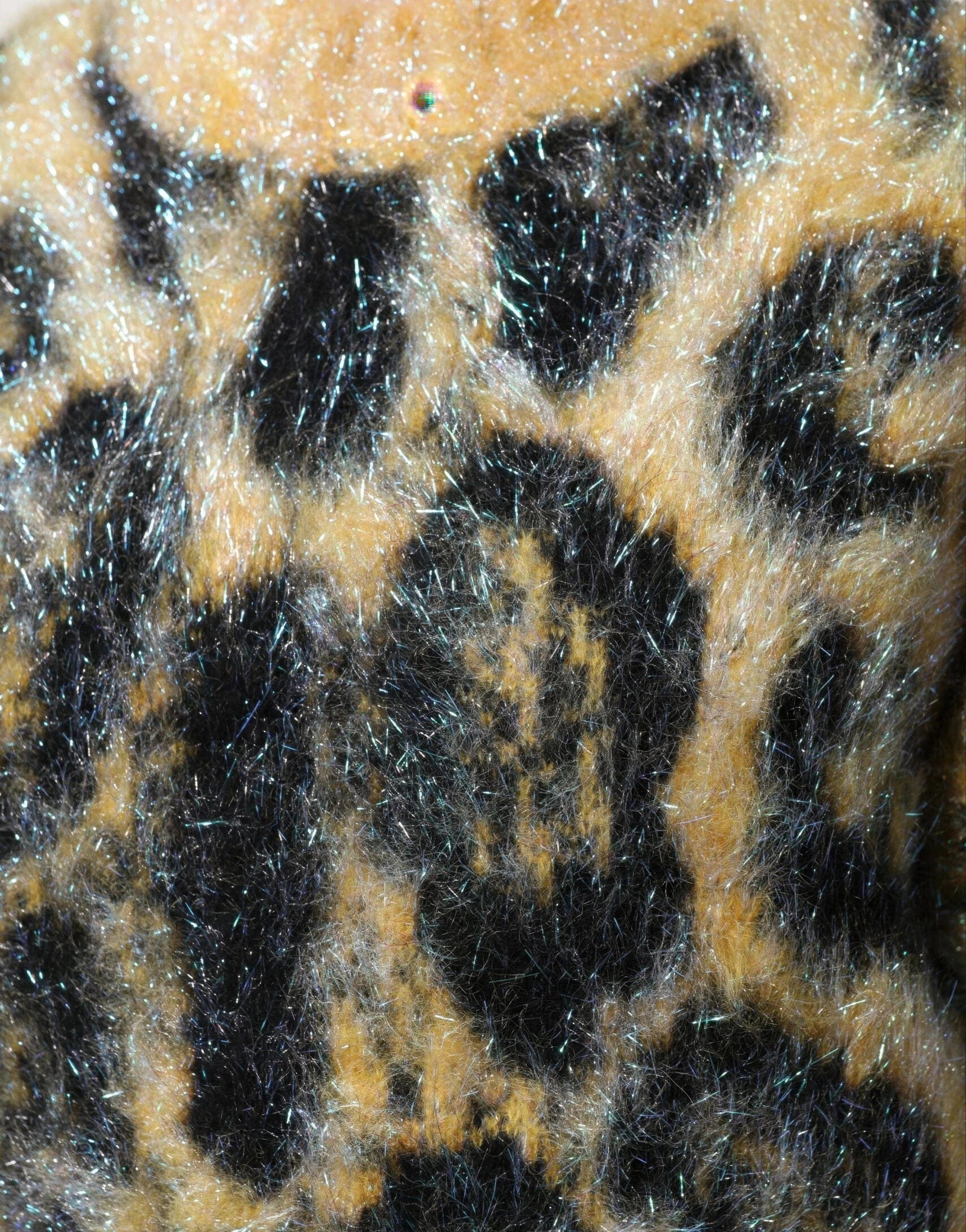 Dolce & Gabbana Leopard-Print Mohair Sweater