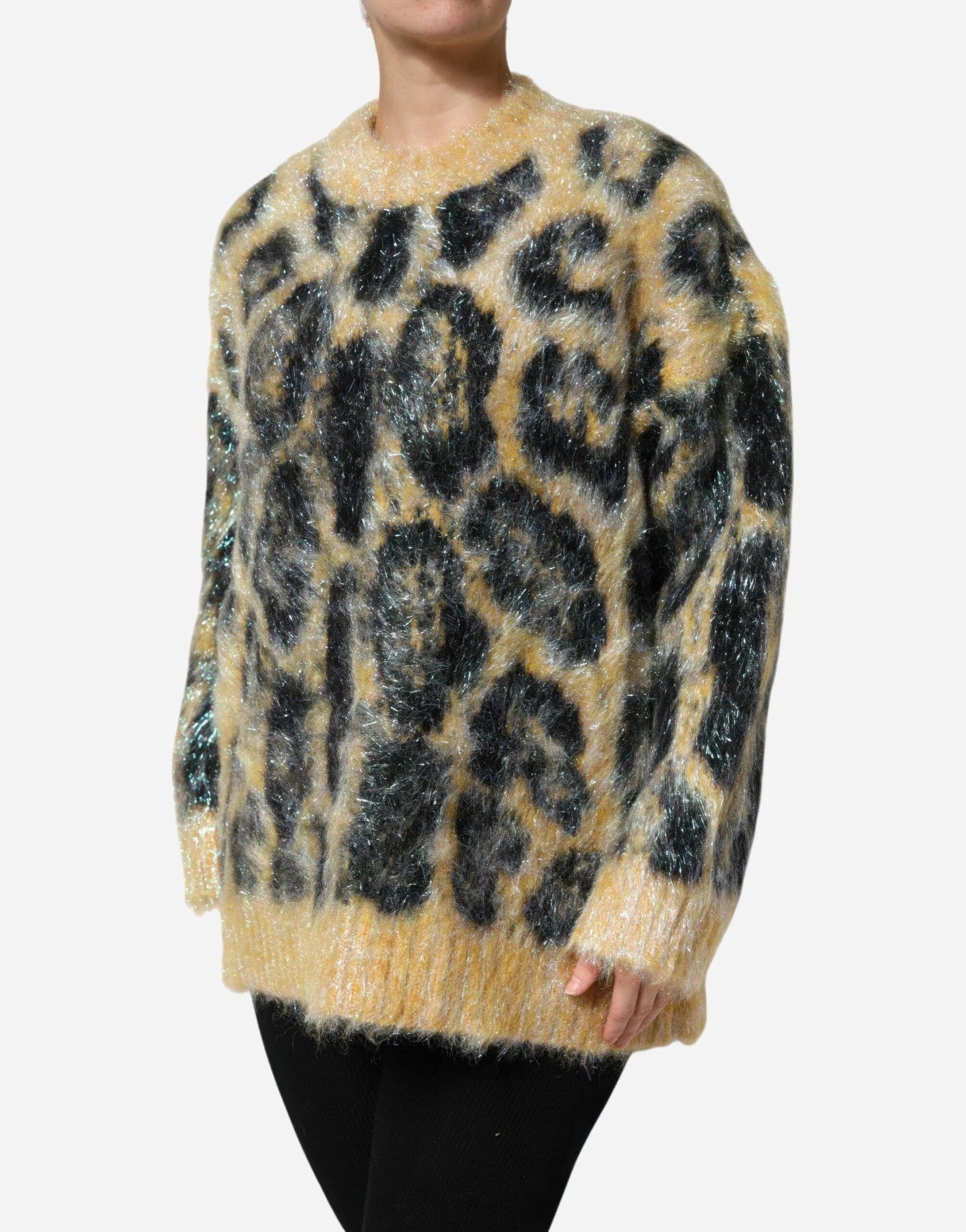 Dolce & Gabbana Leopard-Print Mohair Sweater | Sendegaro CN Dolce & Gabbana Leopard-Print Mohair Sweater | Sendegaro CN