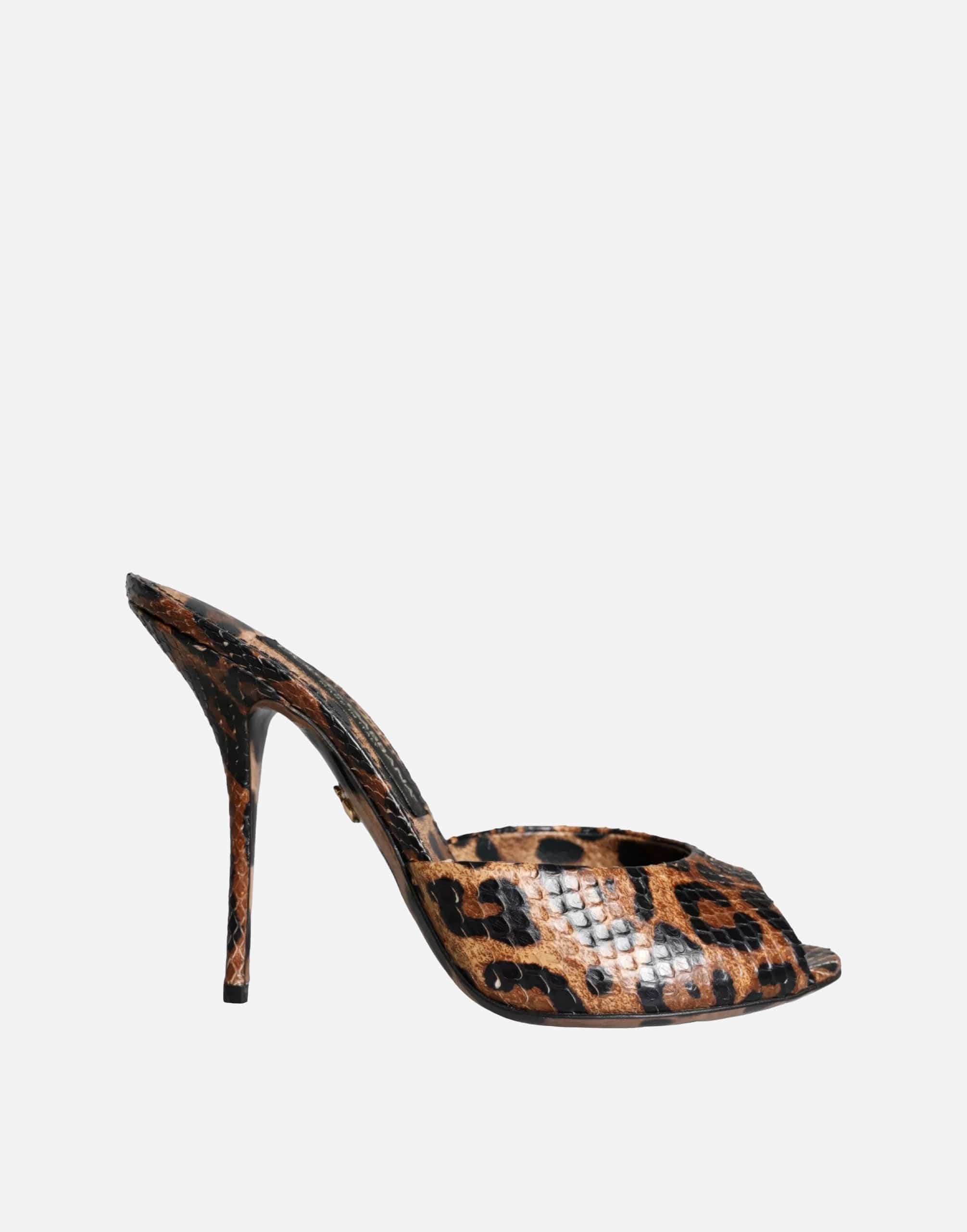 Dolce & Gabbana Leopard Print Mules