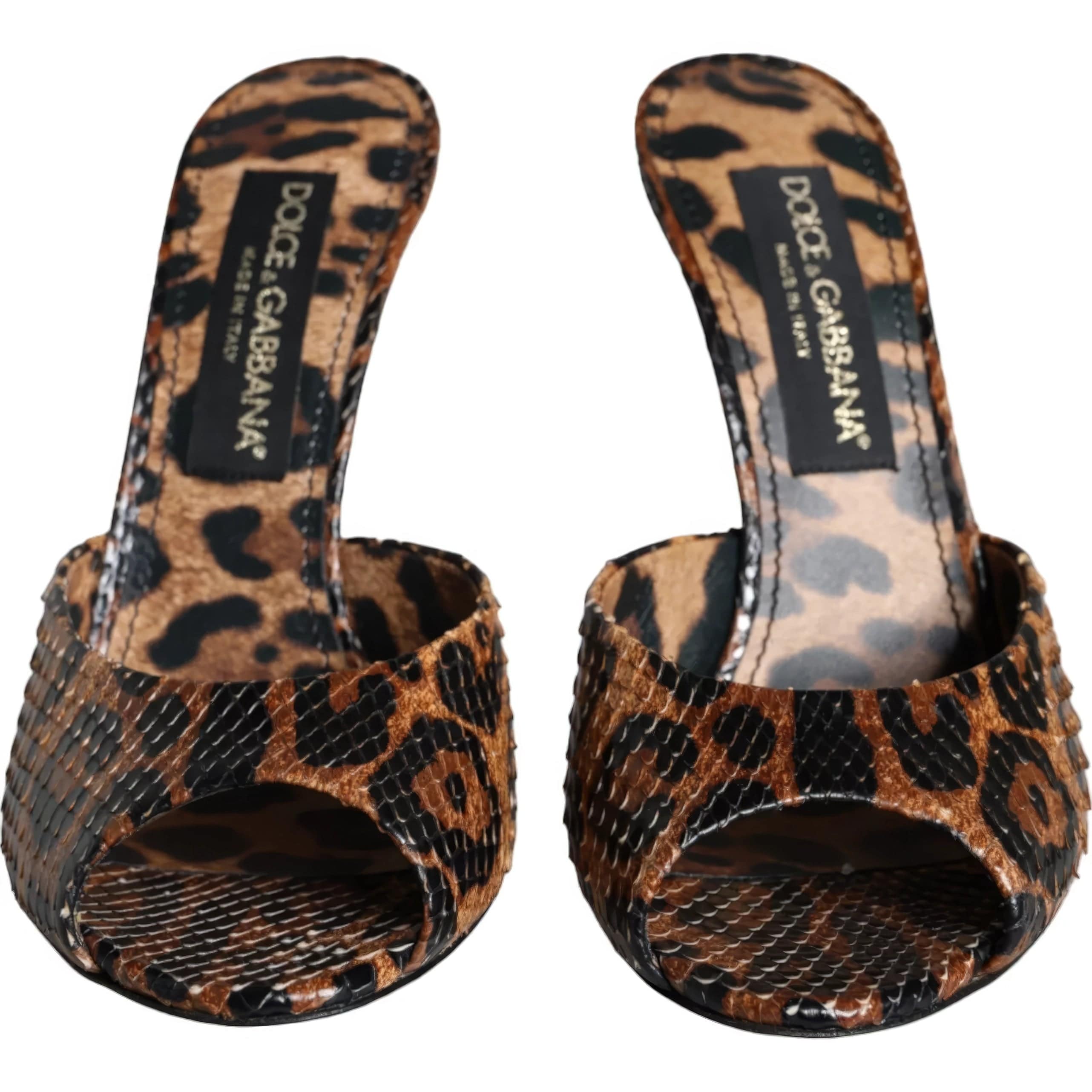 Dolce & Gabbana Leopard Print Mules