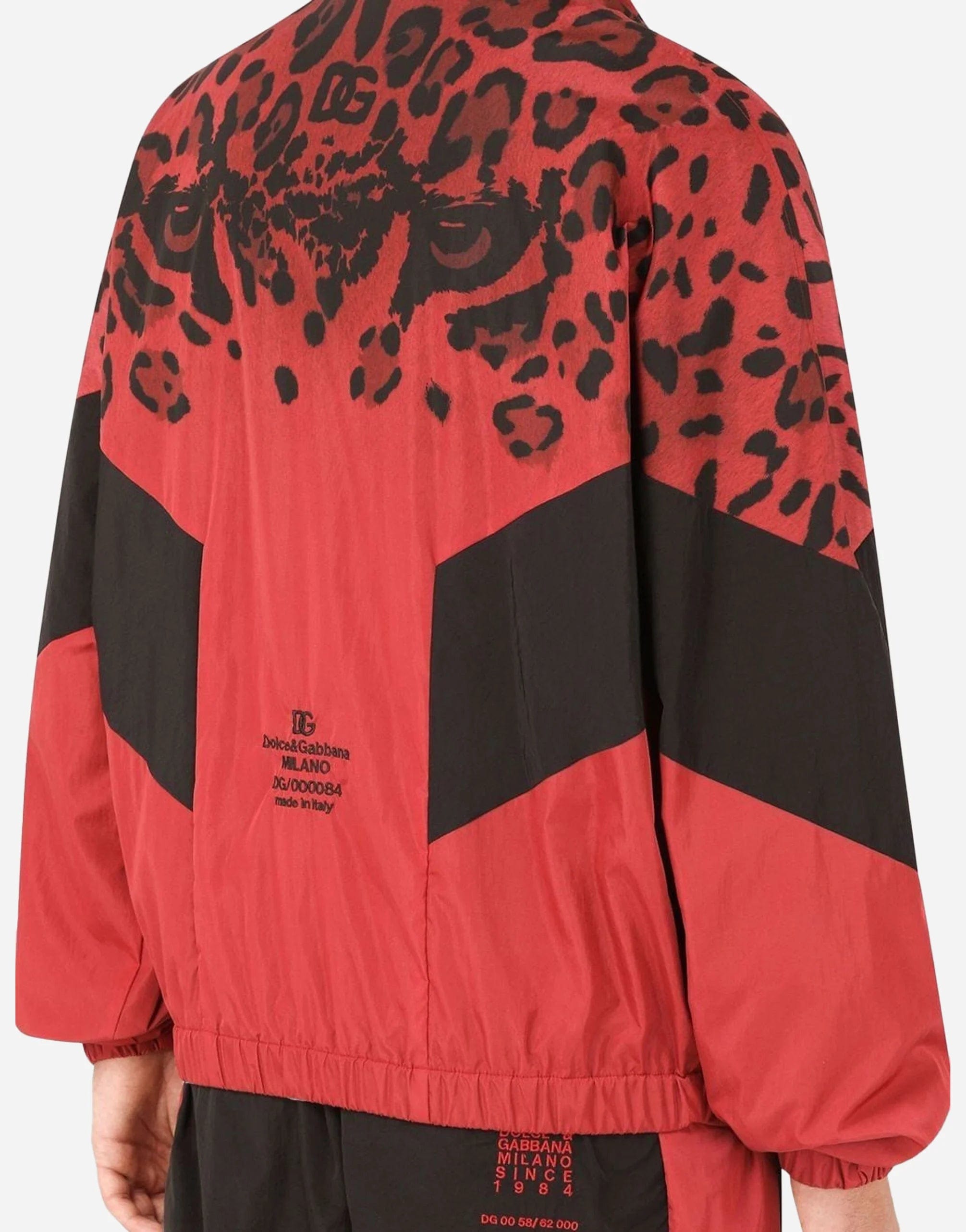 Dolce & Gabbana Leopard-Print Panelled Zip Jacket