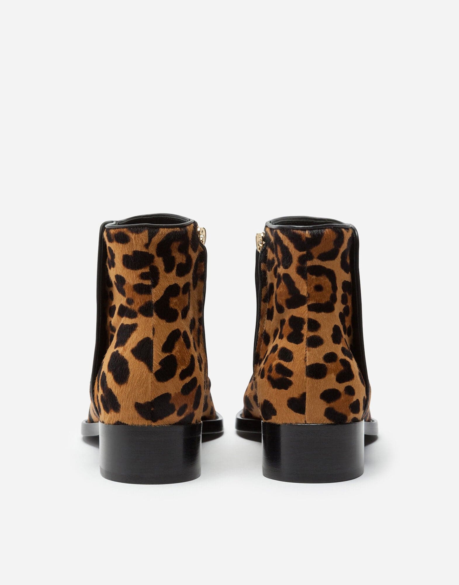 Dolce & Gabbana Leopard-Print Pony Hair Boots