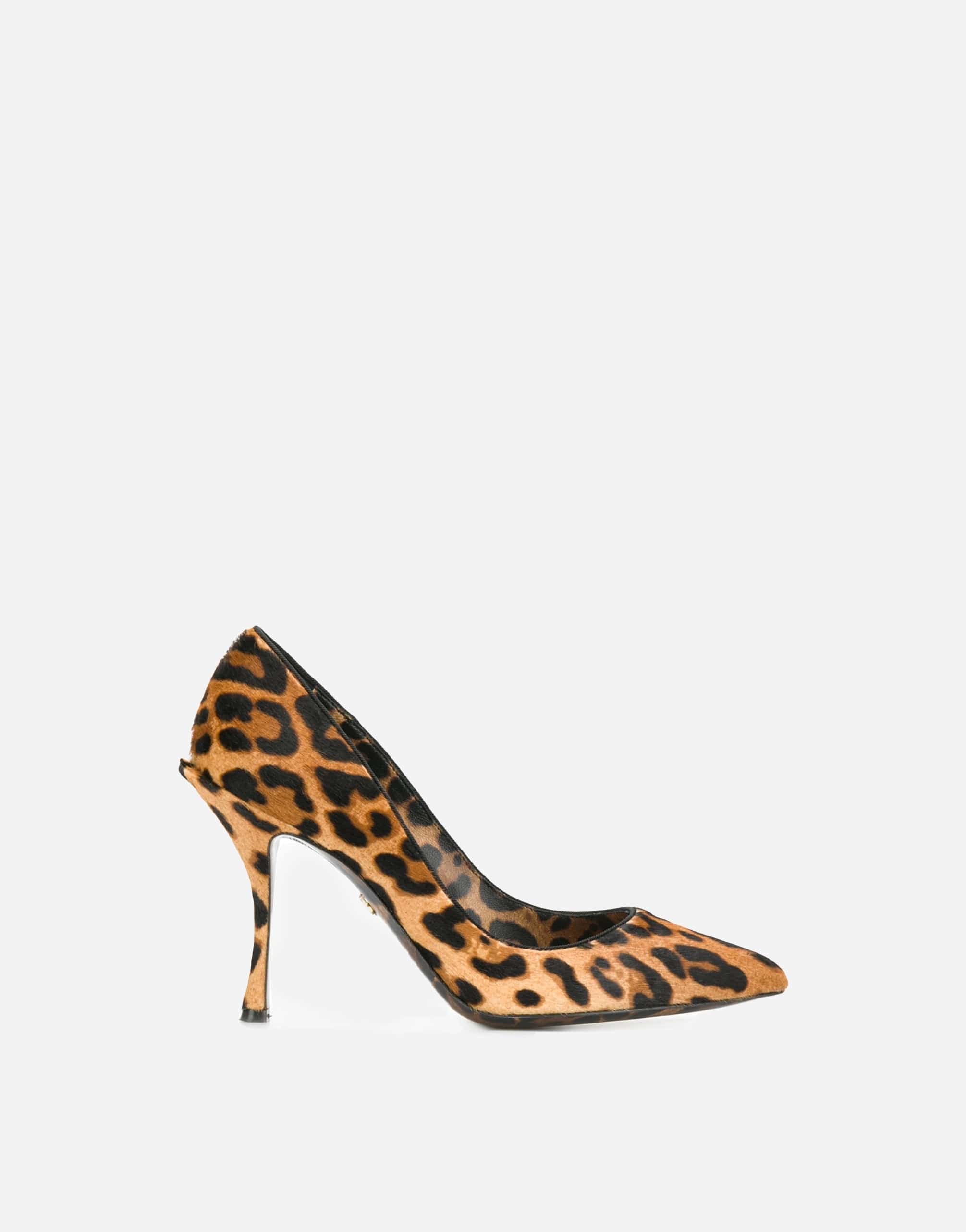 Dolce & Gabbana Leopard-Print Pony Hair Pumps